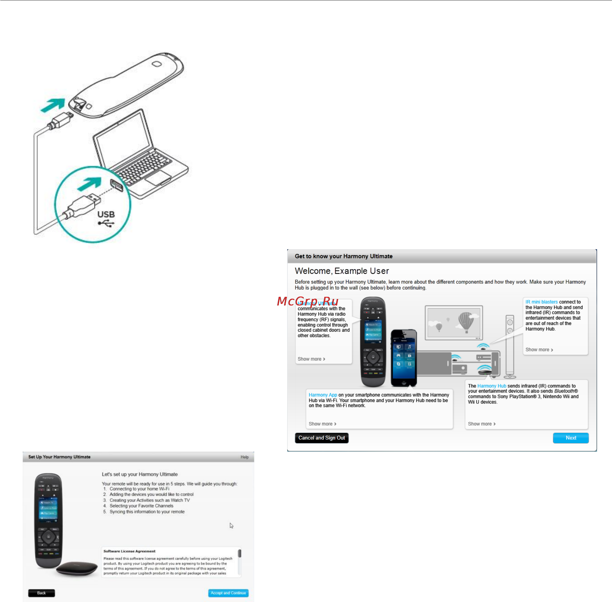 Logitech harmony ultimate [14/54] Connecting the remote to the computer