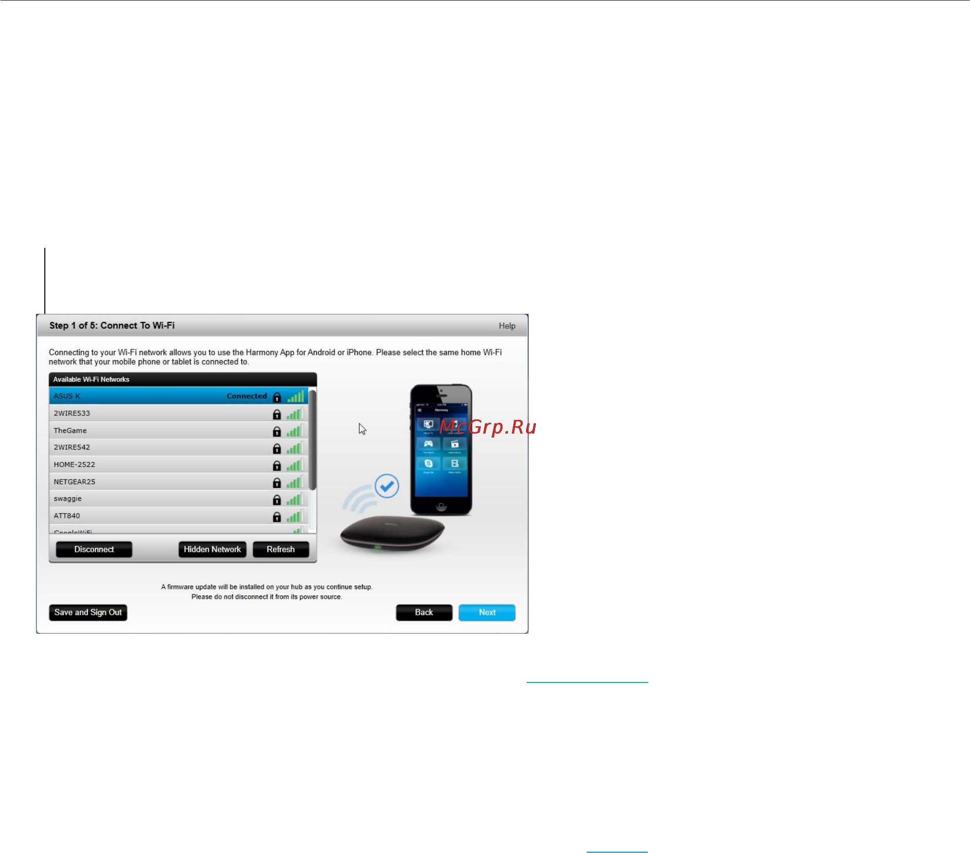Logitech harmony ultimate [16/54] Connecting to wi fi