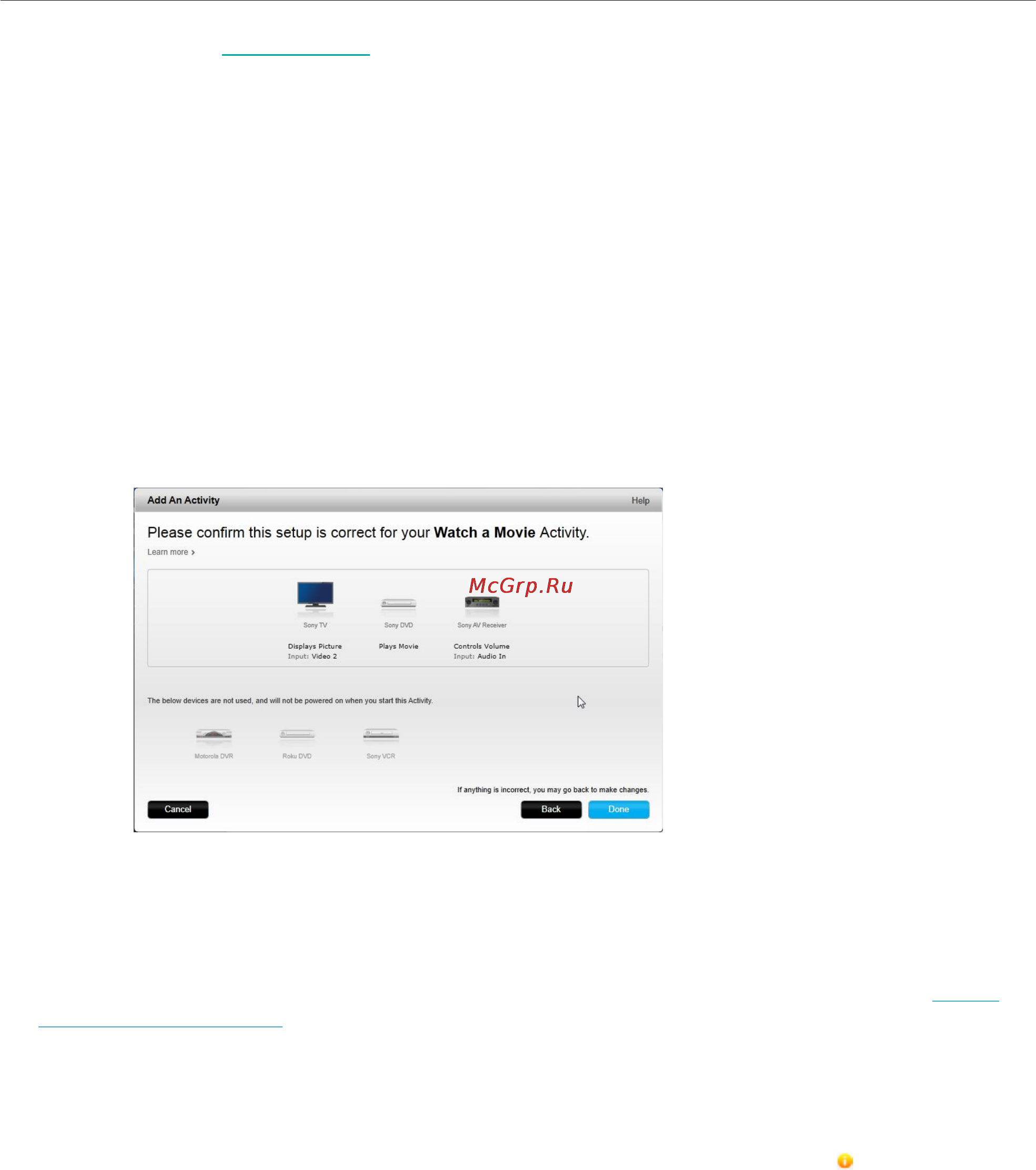 Logitech harmony ultimate [22/54] Custom activities