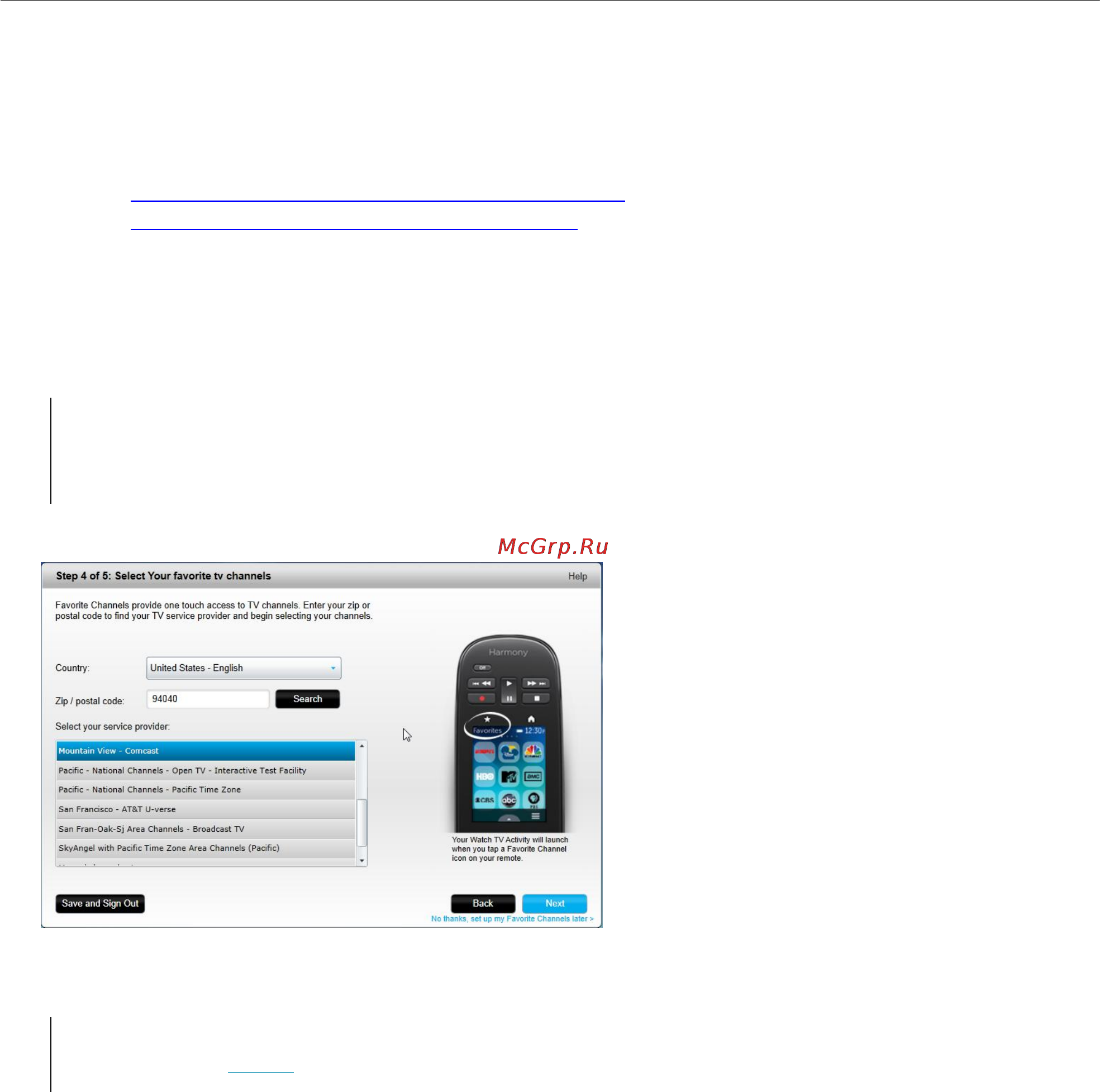 Logitech harmony ultimate [23/54] Setting up favorites