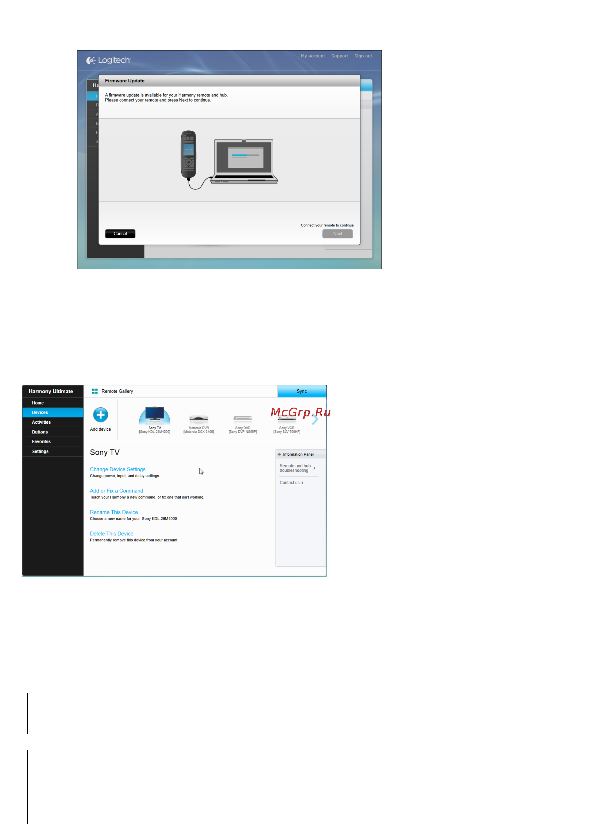 Logitech harmony ultimate [36/54] Adding or deleting devices