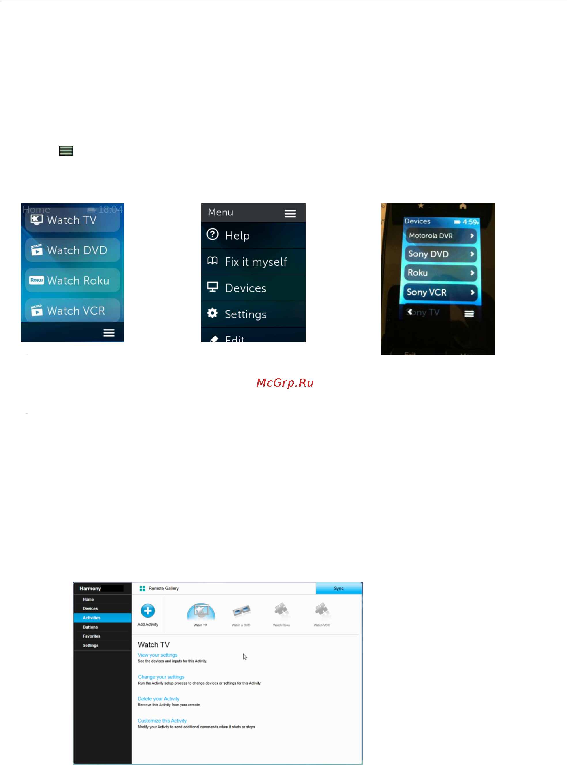 Logitech harmony touch [27/48] Advanced customization