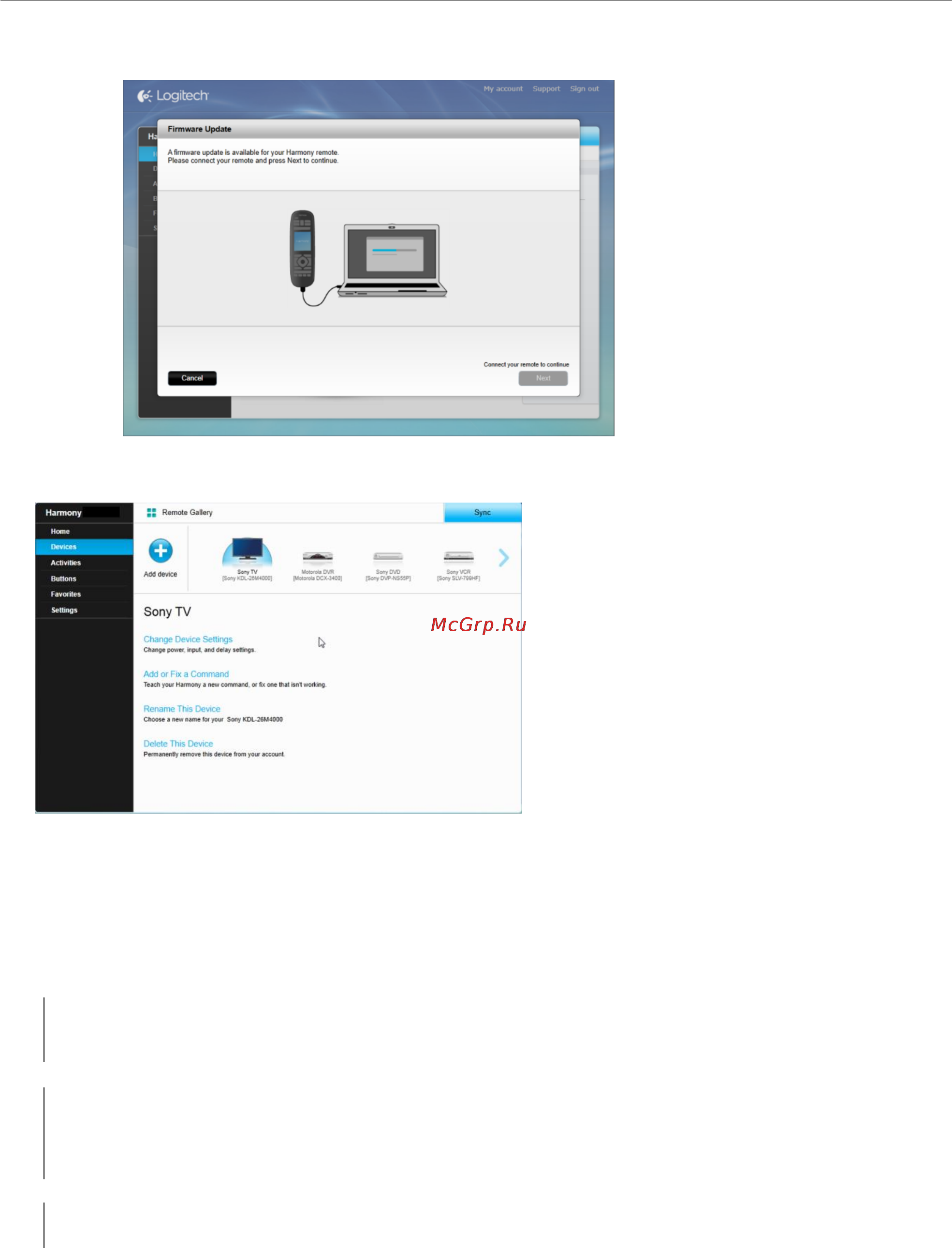 Logitech harmony touch [31/48] Adding or deleting devices