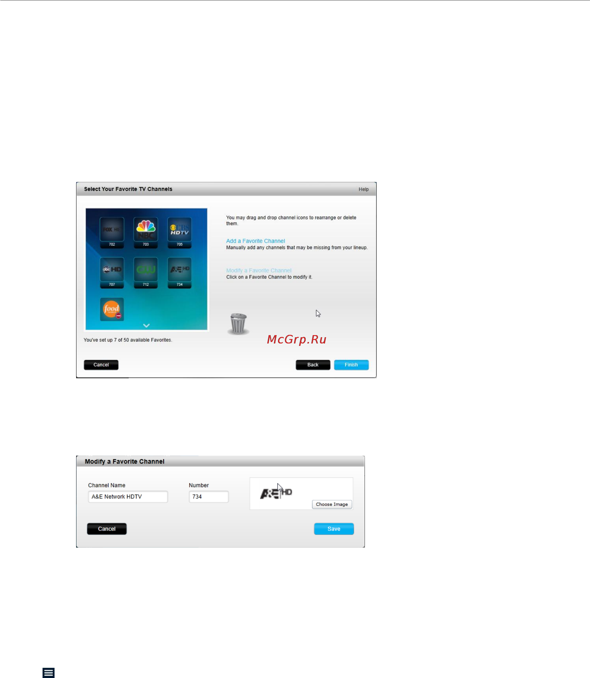 Logitech harmony touch [39/48] Remote control menus