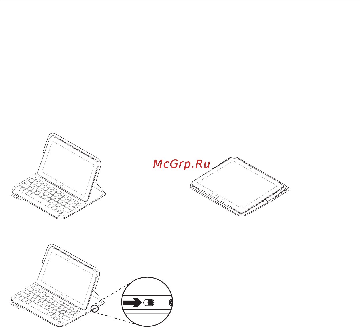 Logitech wireless  keyboard type - s [141/216] Использование чехла клавиатуры