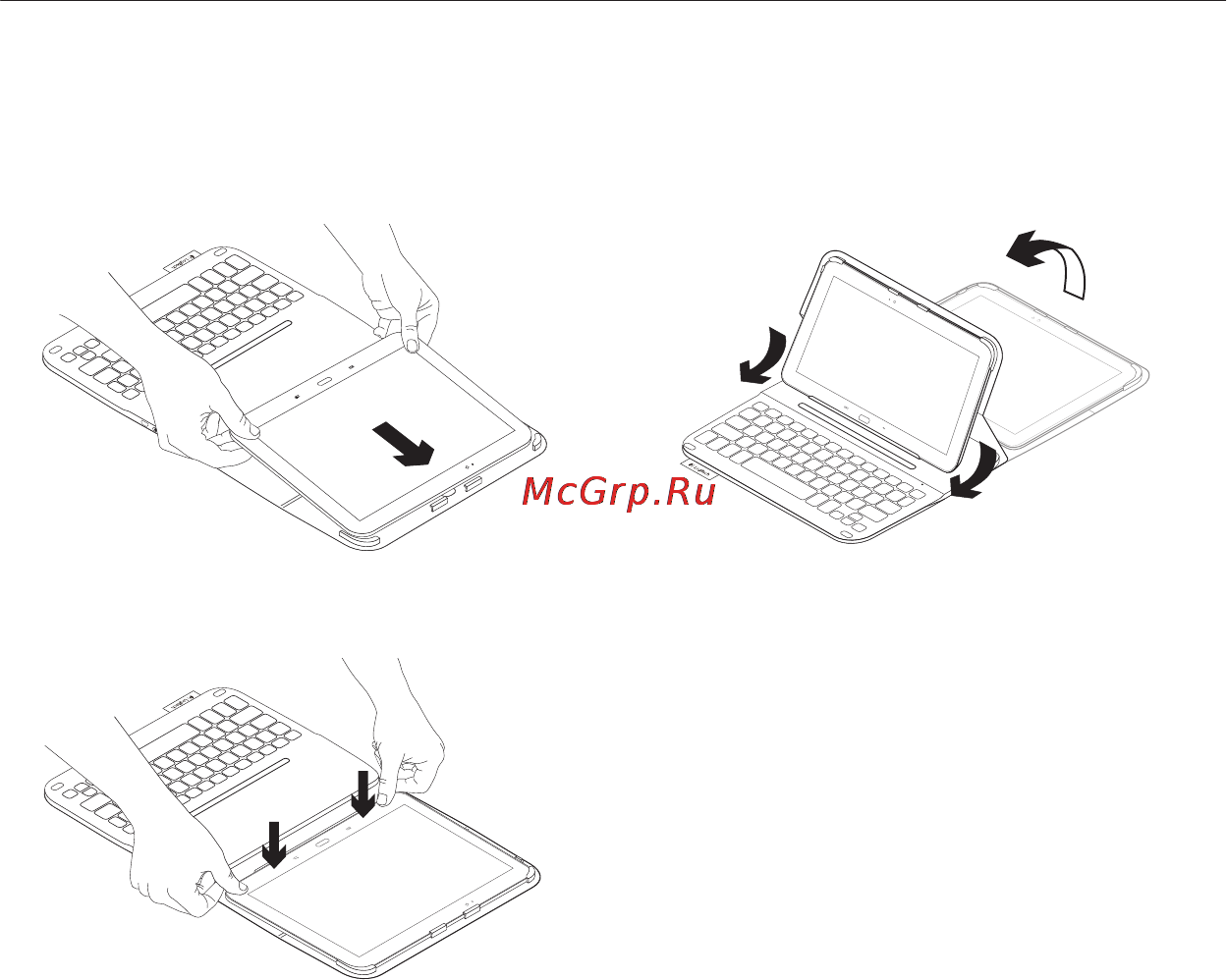 Logitech wireless  keyboard type - s [4/216] Setting up the keyboard case