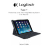 Logitech wireless  keyboard folio type for ipad air Инструкция по эксплуатации