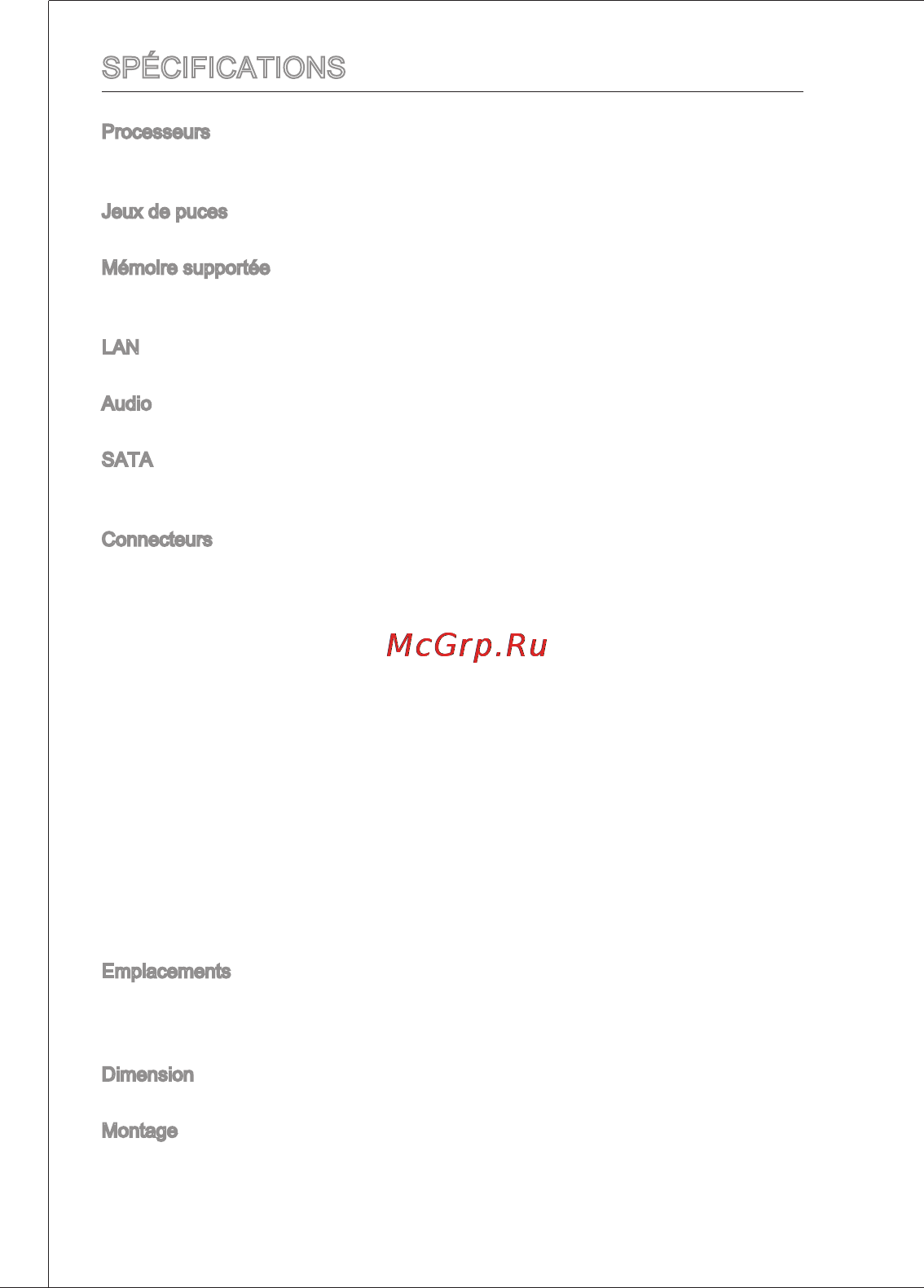 MSI c847ms-e33 [42/124] Spécifications