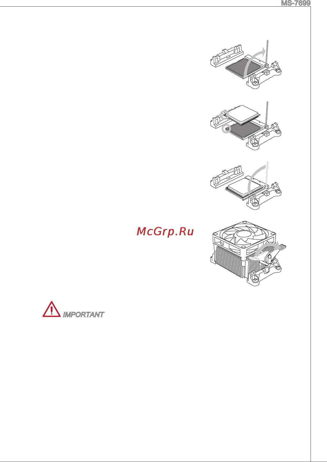 MSI 760ga-p43 (fx) [15/171] Confirm that the cpu cooler has formed a tight seal with the cpu before boot ing your system
