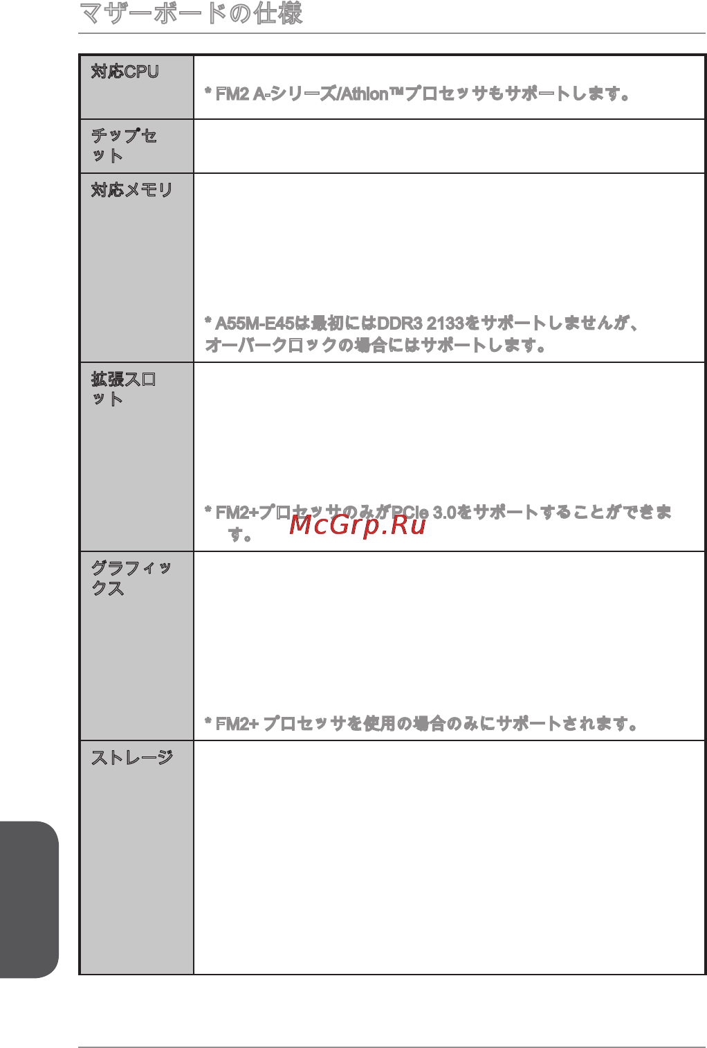 MSI a88xm-e45 v2 [166/186] マザーボードの仕様