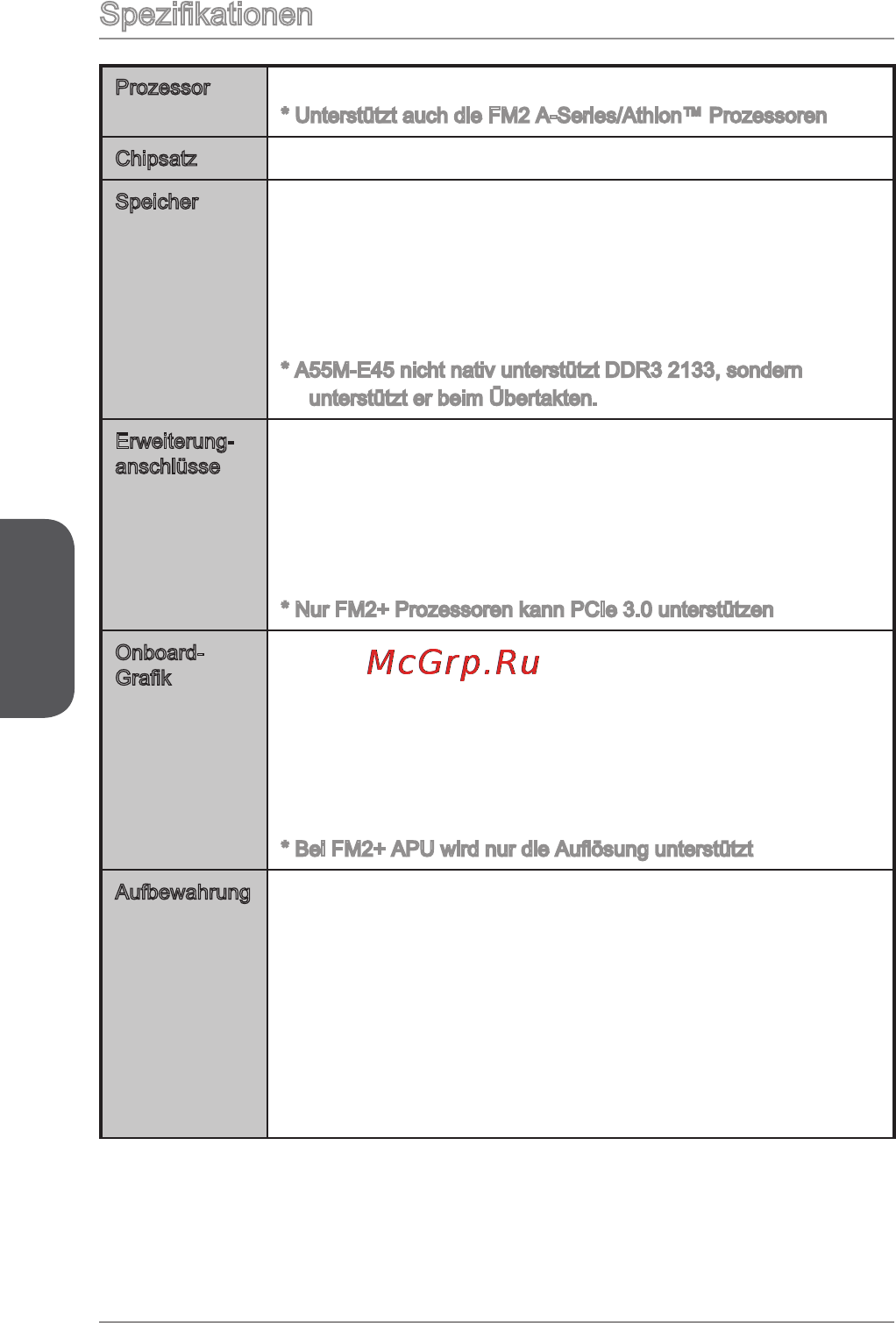 MSI a88xm-e45 [78/186] Spezifikationen