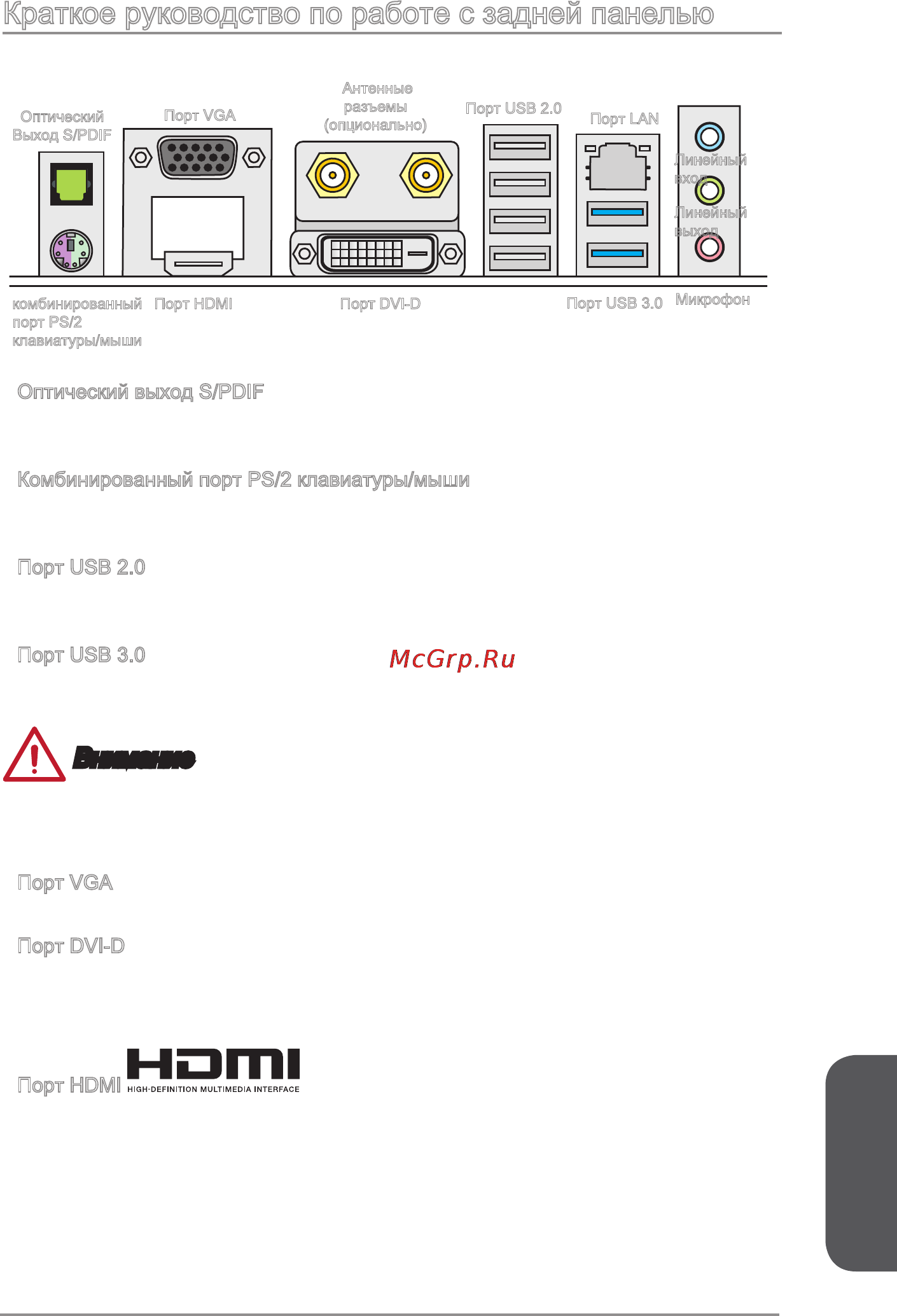 MSI a88xi ac [115/154] Краткое руководство по работе с задней панелью