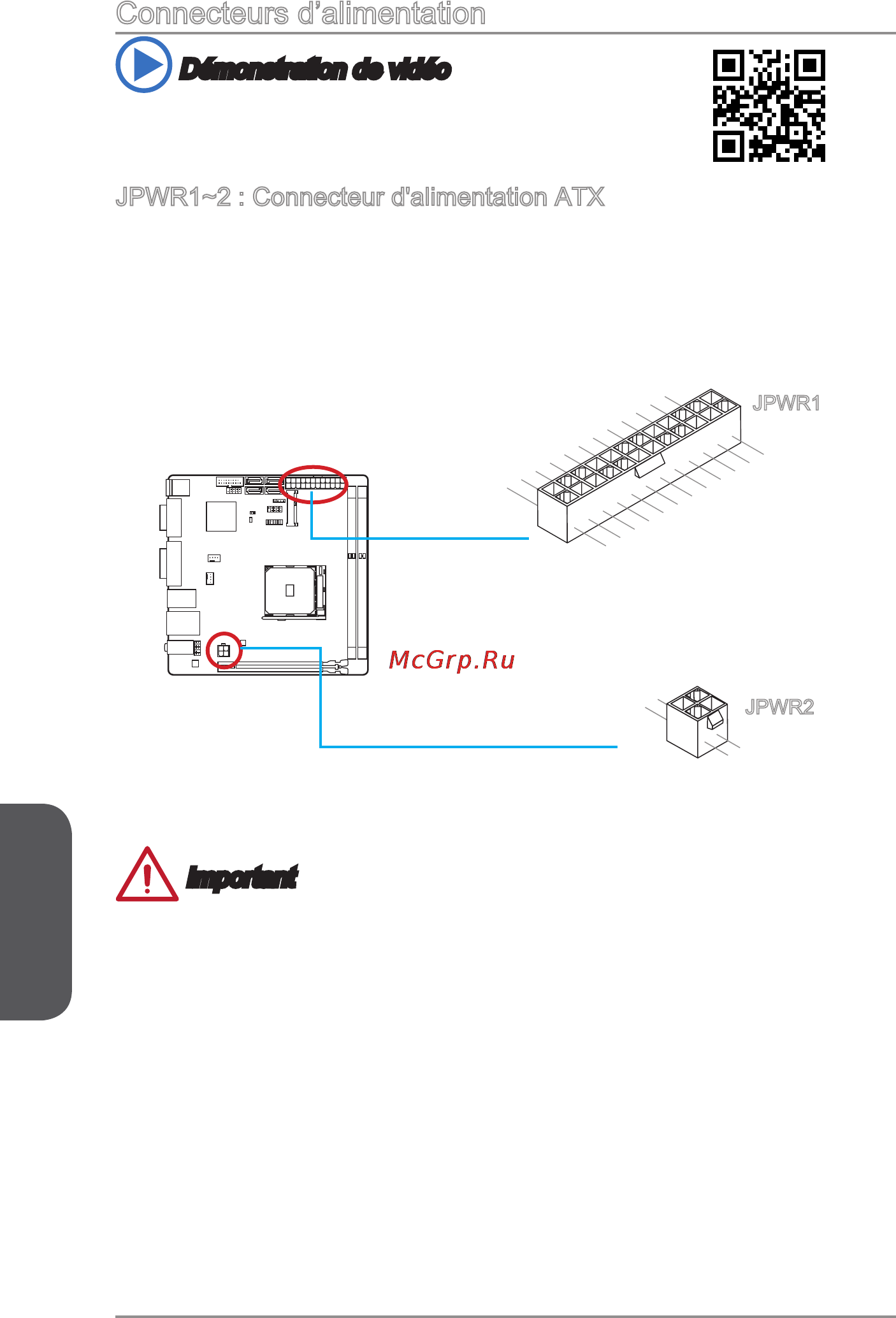 MSI a88xi ac [90/154] Connecteurs d alimentation