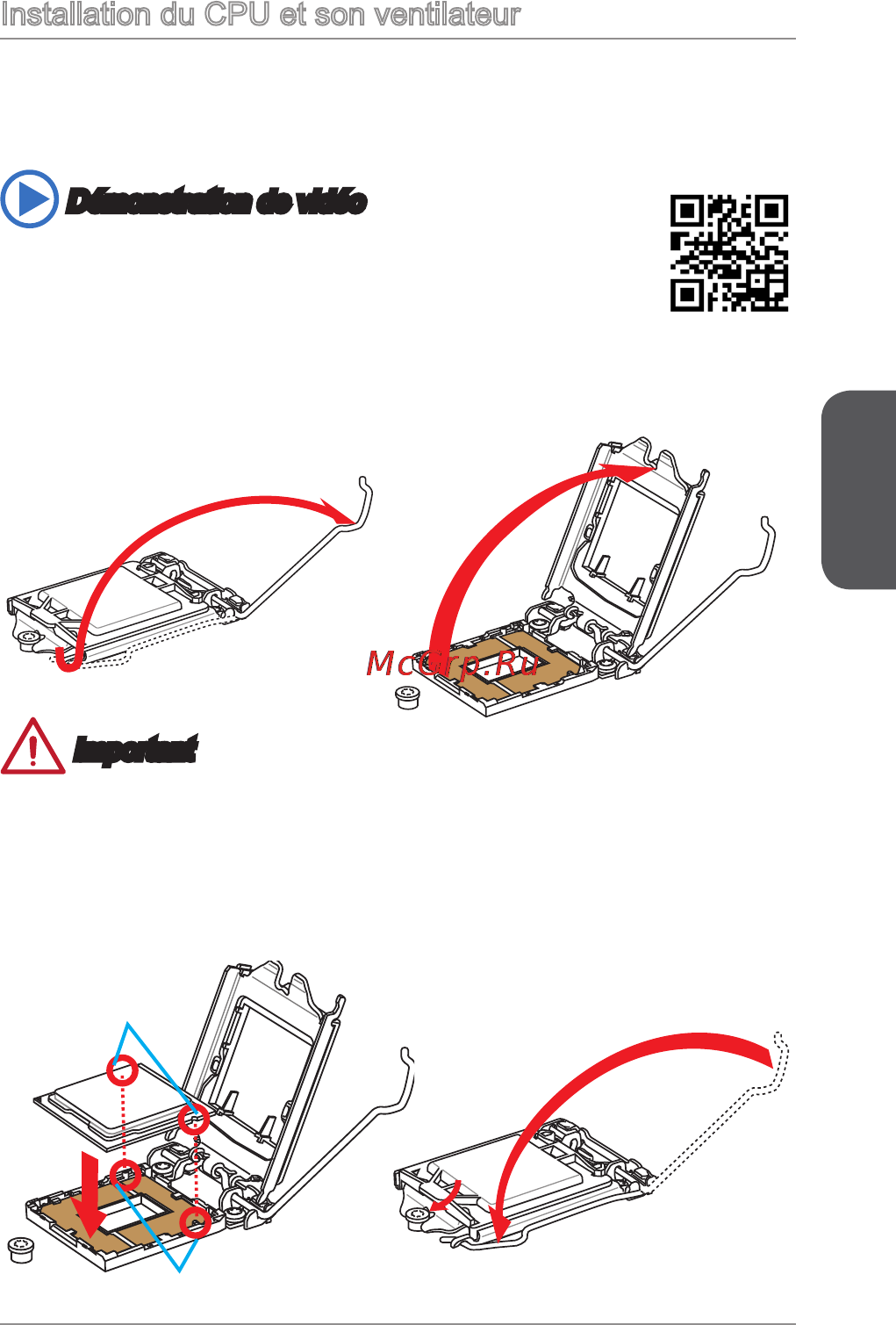 MSI h81-p35 [55/165] Installation du cpu et son ventilateur