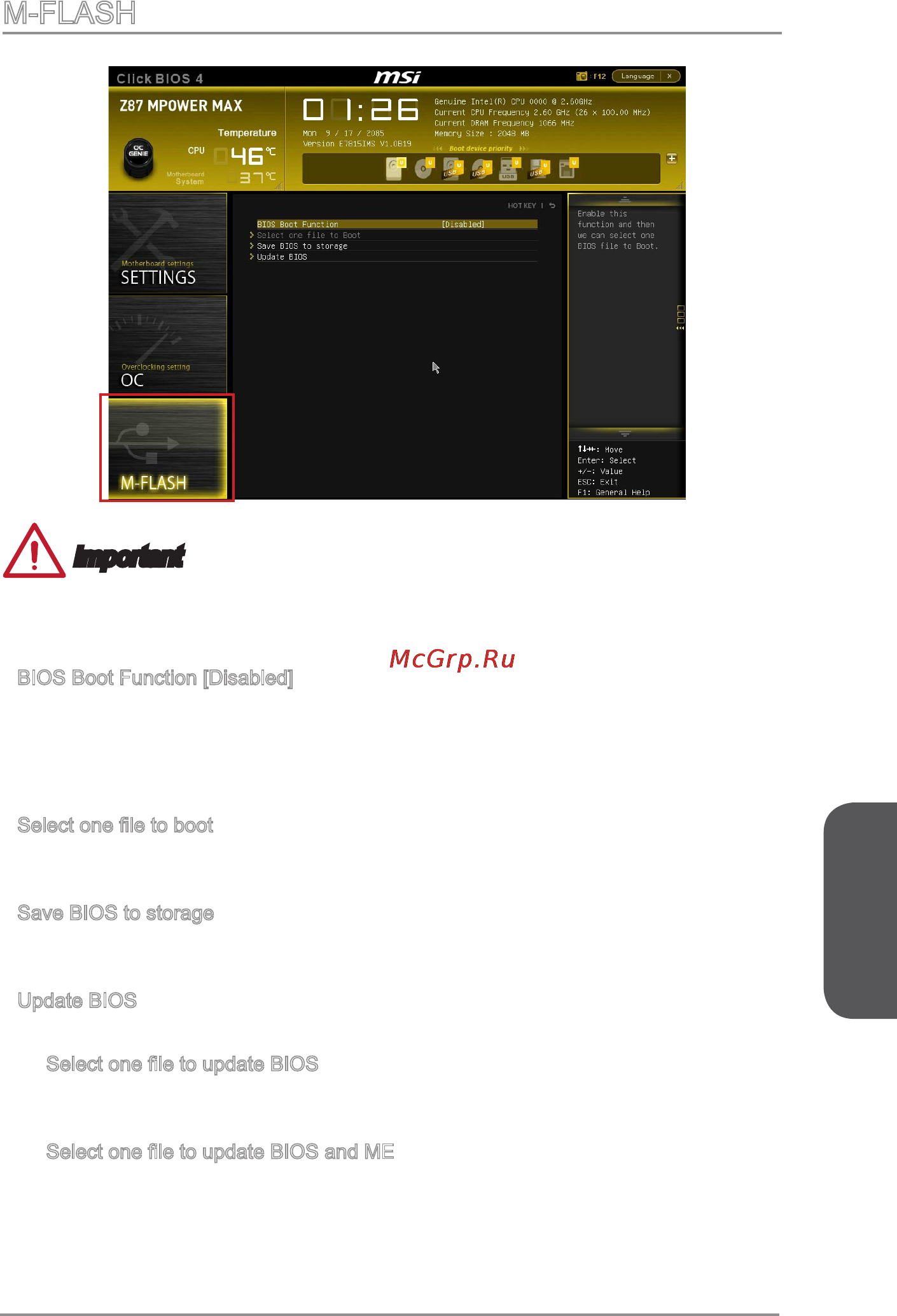 MSI z87 mpower max ac [93/116] M flash