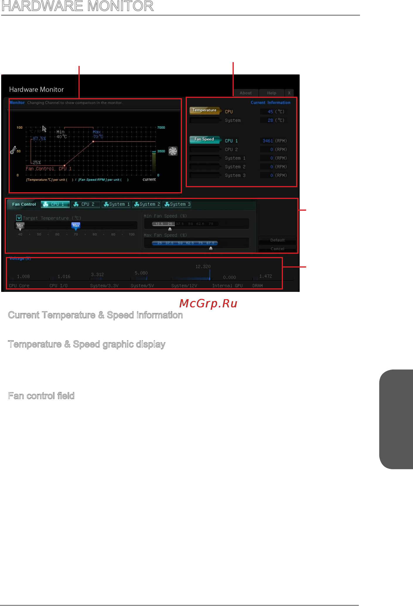MSI z87 mpower max ac [95/116] Hardware monitor