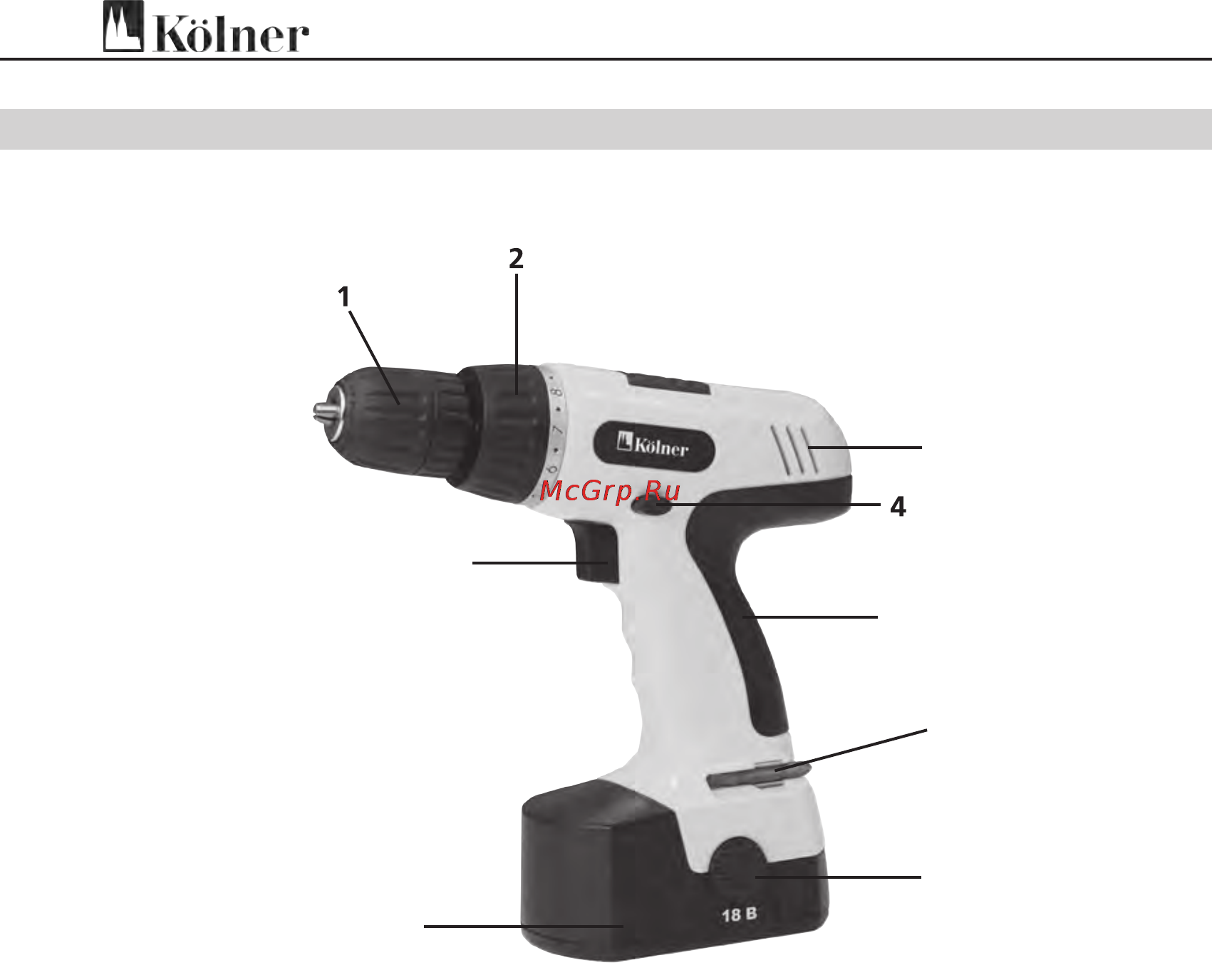 Kolner KCD 18C [6/11] Составные части