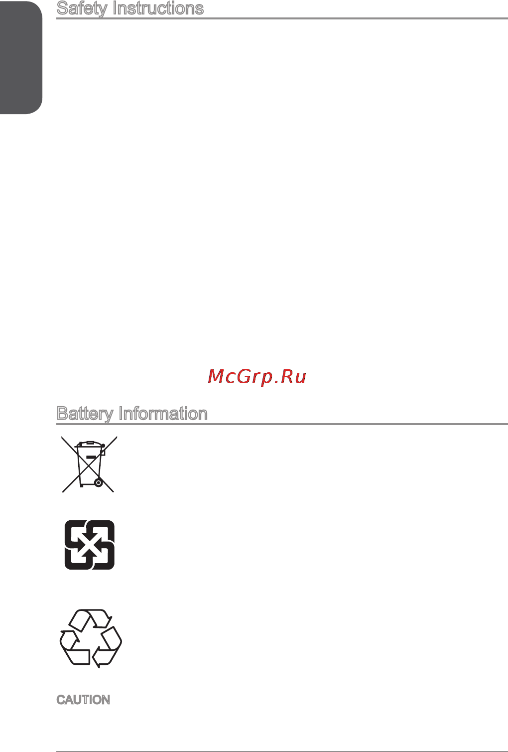 MSI j1800i [2/122] Battery information