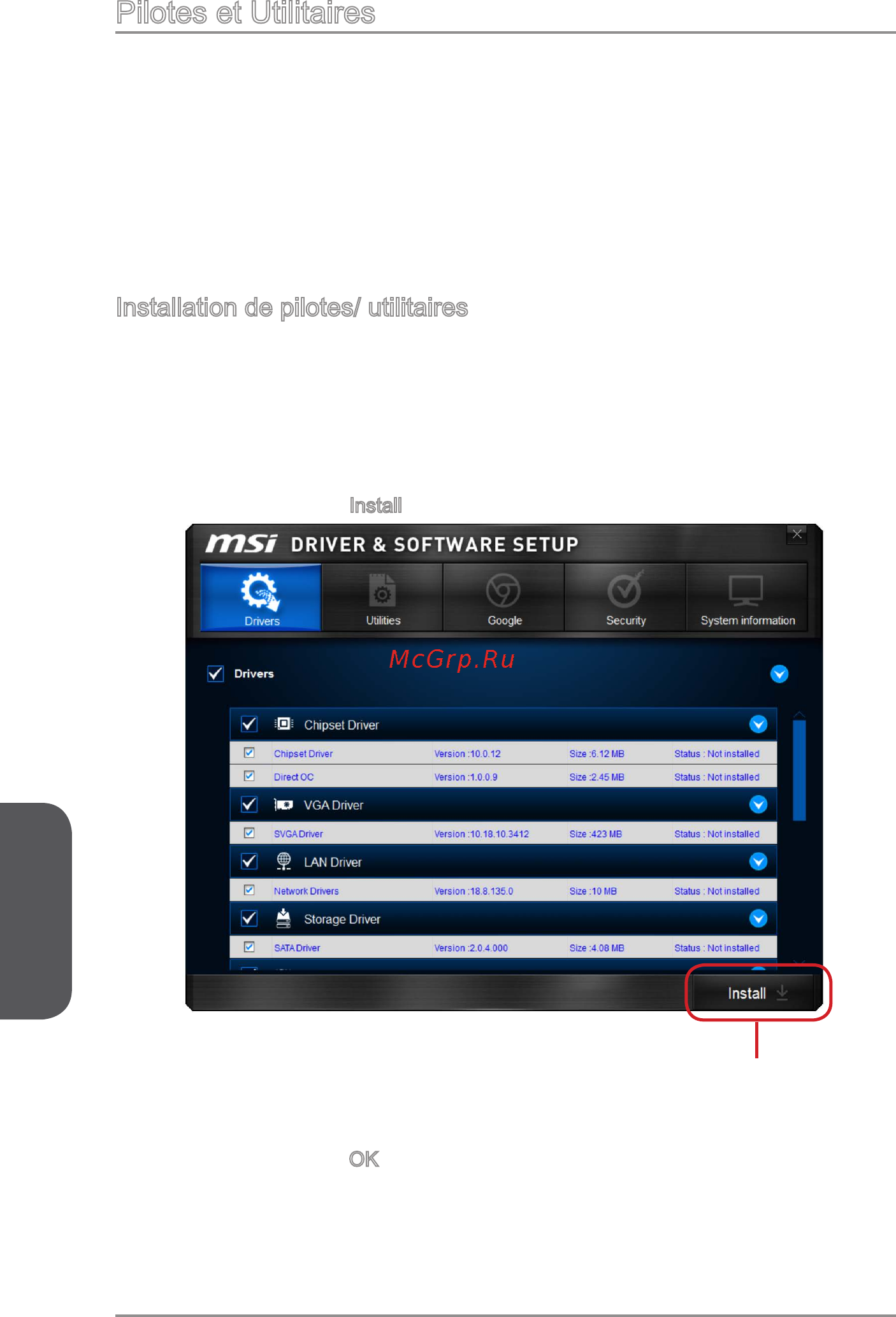 MSI z97 mpower max ac [148/228] Pilotes et utilitaires