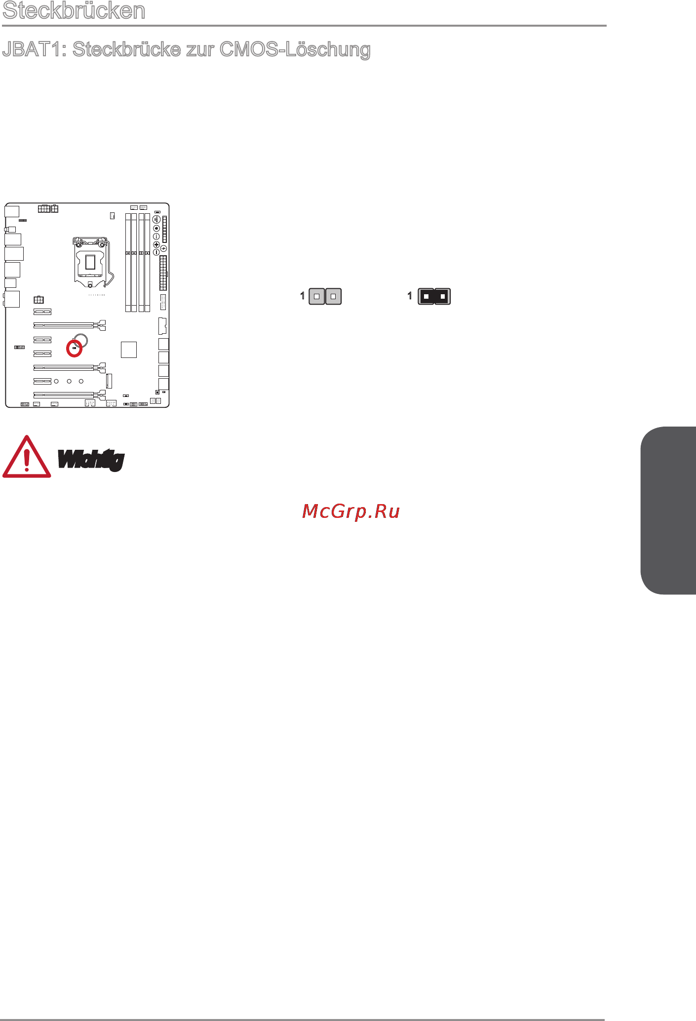 MSI z97 mpower max ac [93/228] Steckbrücken