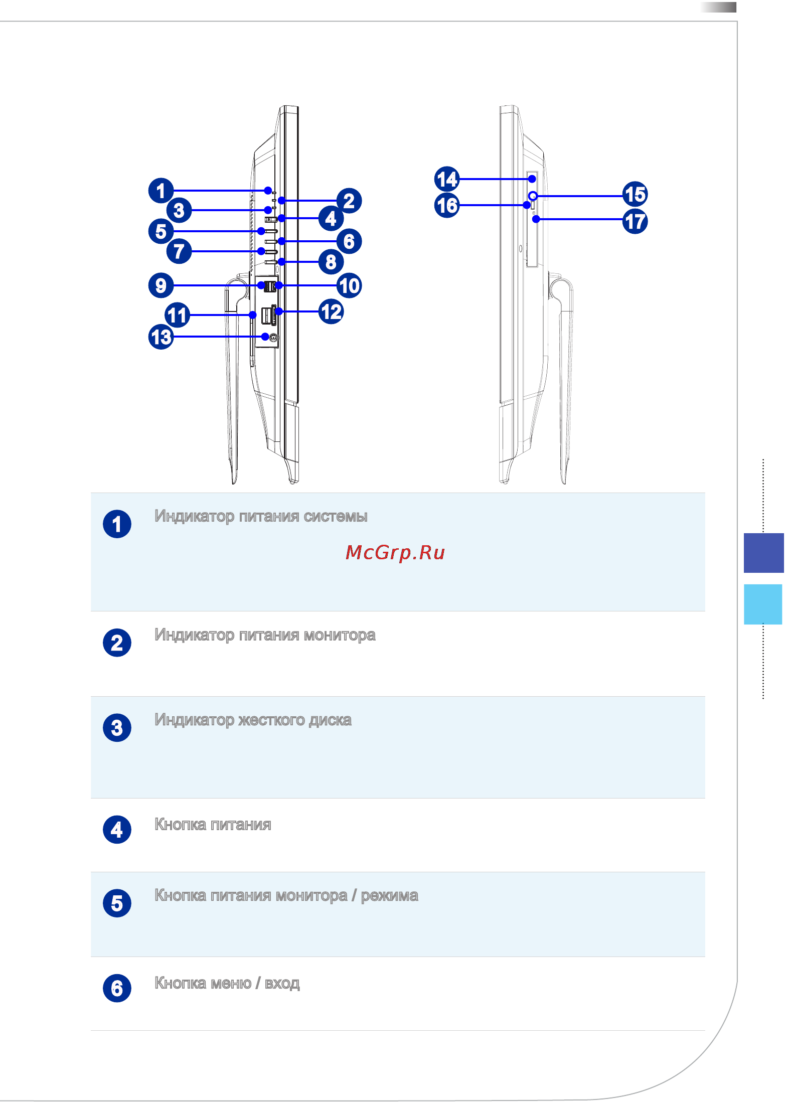 MSI ag270 2qc-058ru, 9s6-af1811-058 [15/59] Вид со стороны