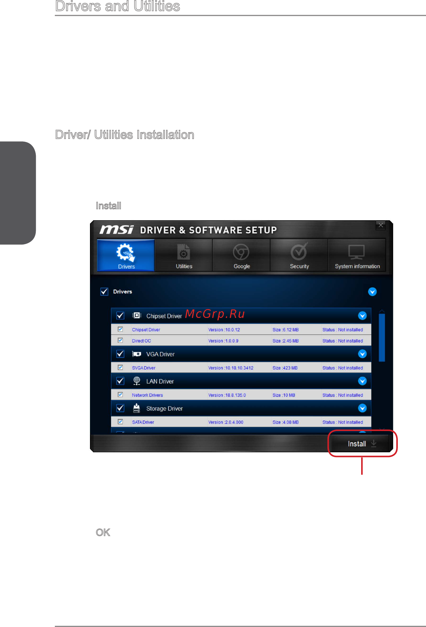 MSI z97a gaming 6 [44/198] Drivers and utilities