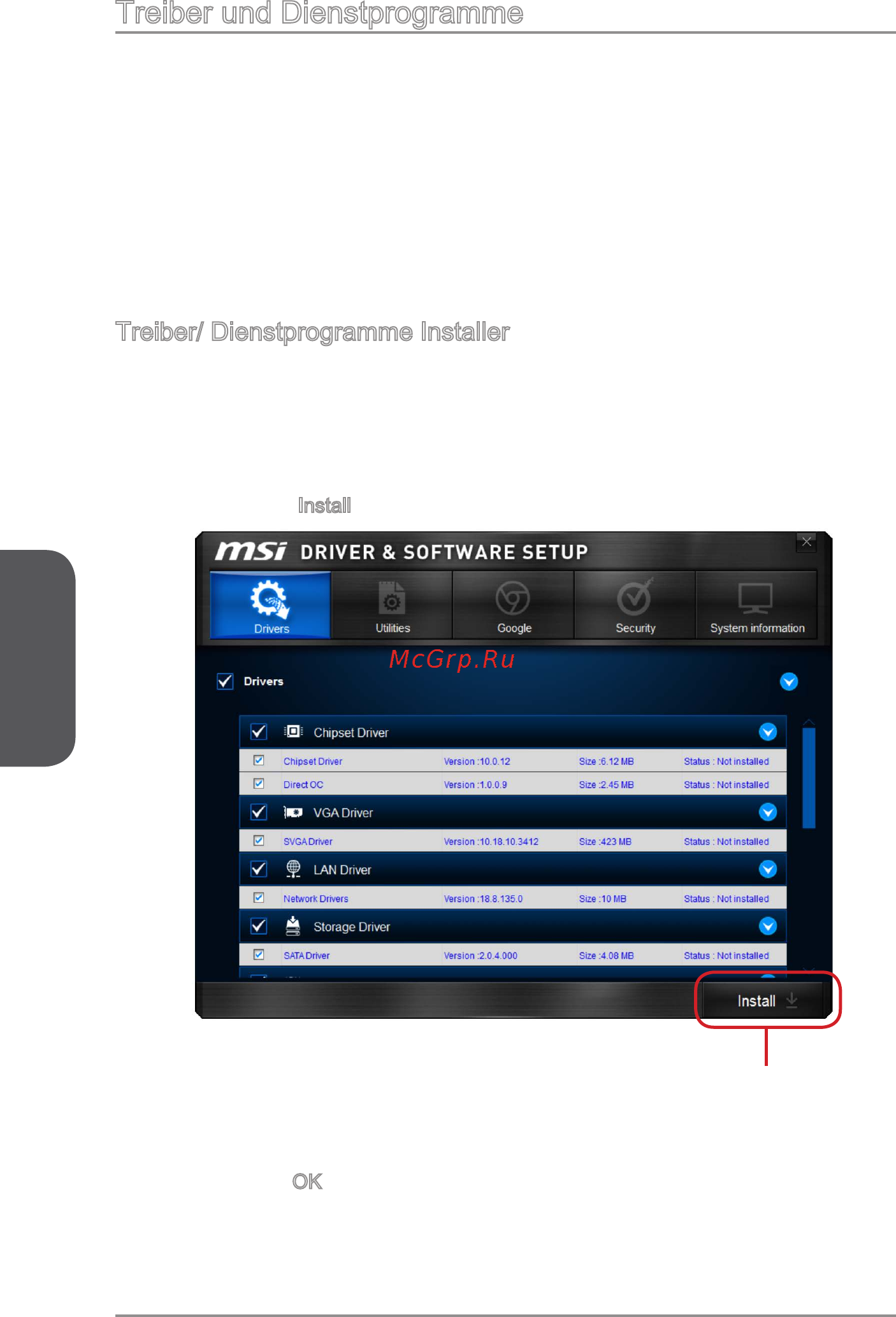 MSI z97a gaming 6 [86/198] Treiber und dienstprogramme