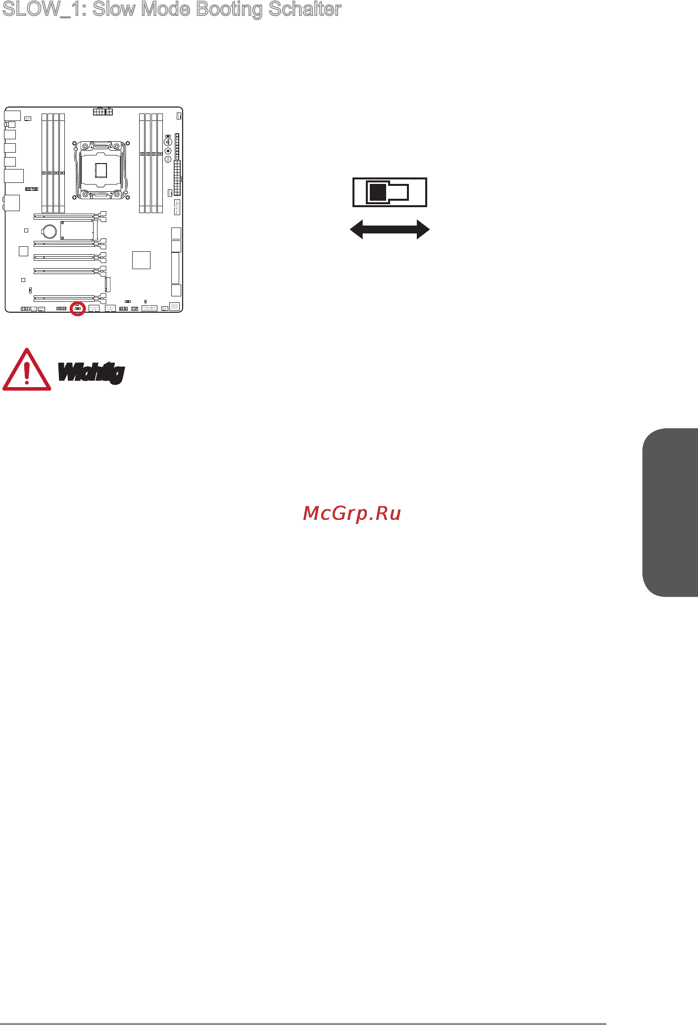 MSI x99a gaming 9 ack [103/244] Slow_1 slow mode booting switch