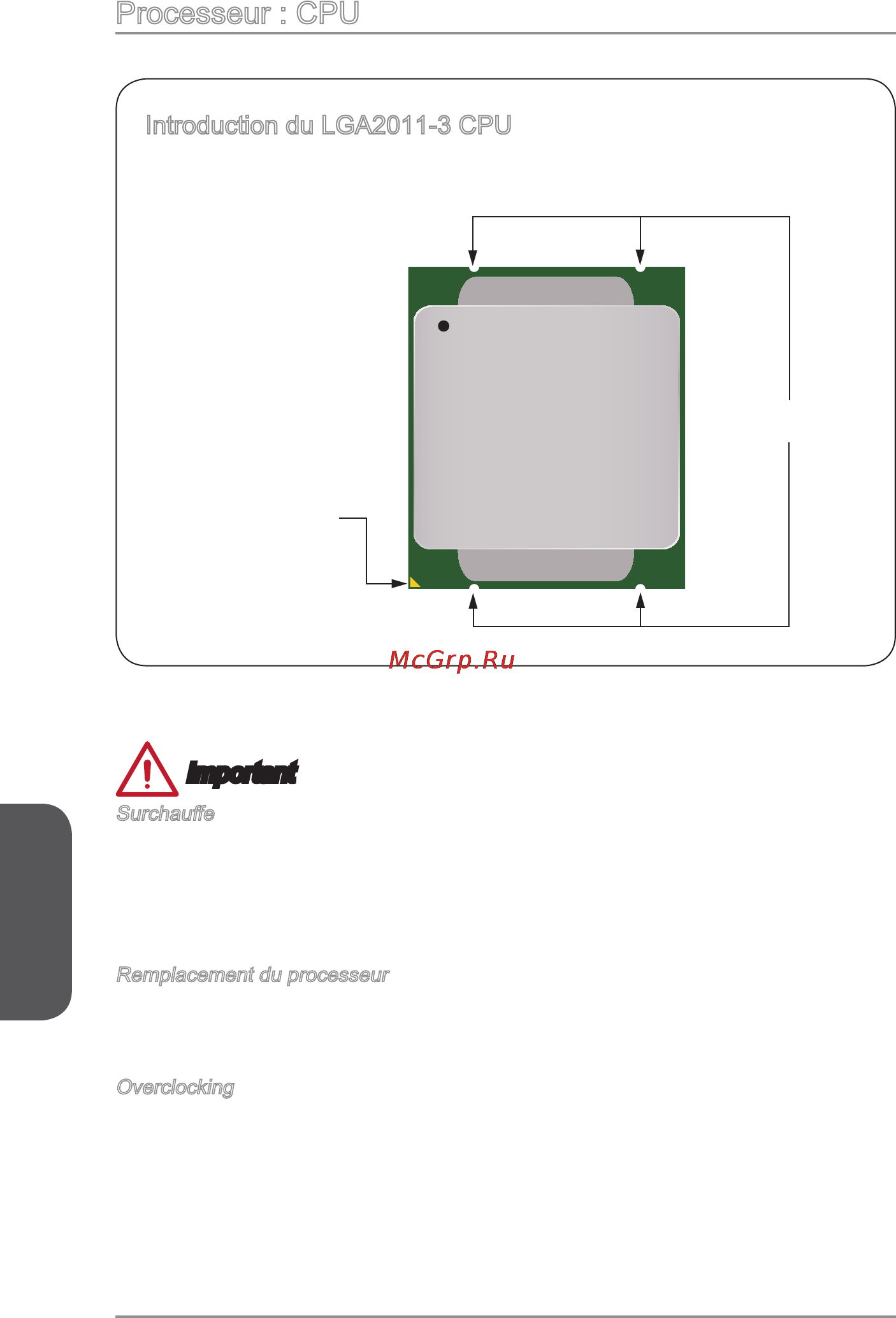 MSI x99a gaming 9 ack [132/244] Processeur cpu