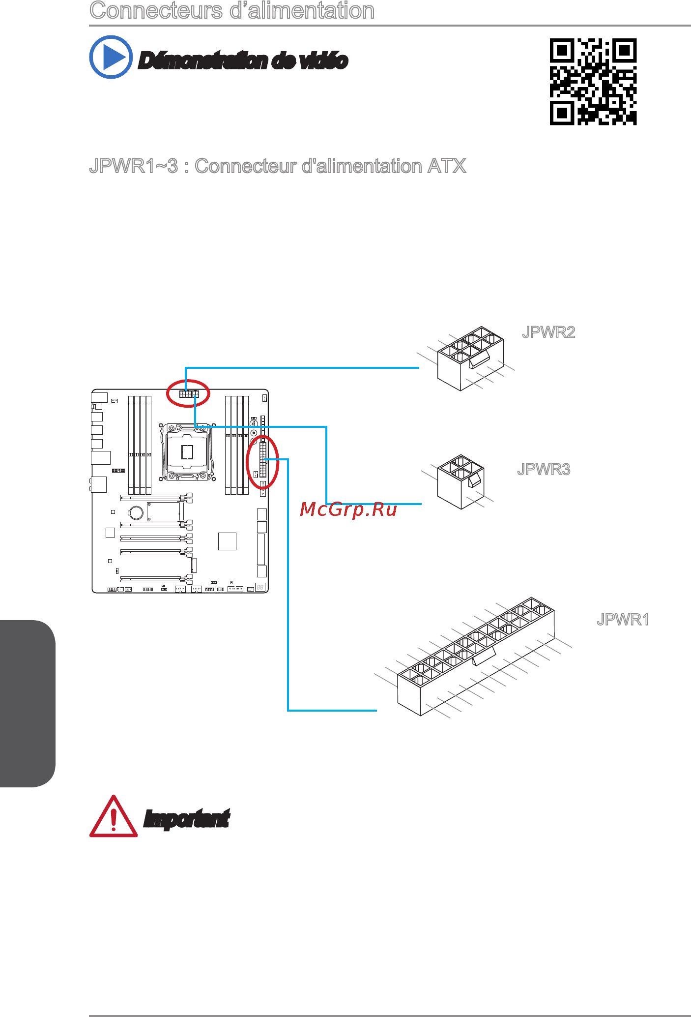 MSI x99a gaming 9 ack [140/244] Connecteurs d alimentation
