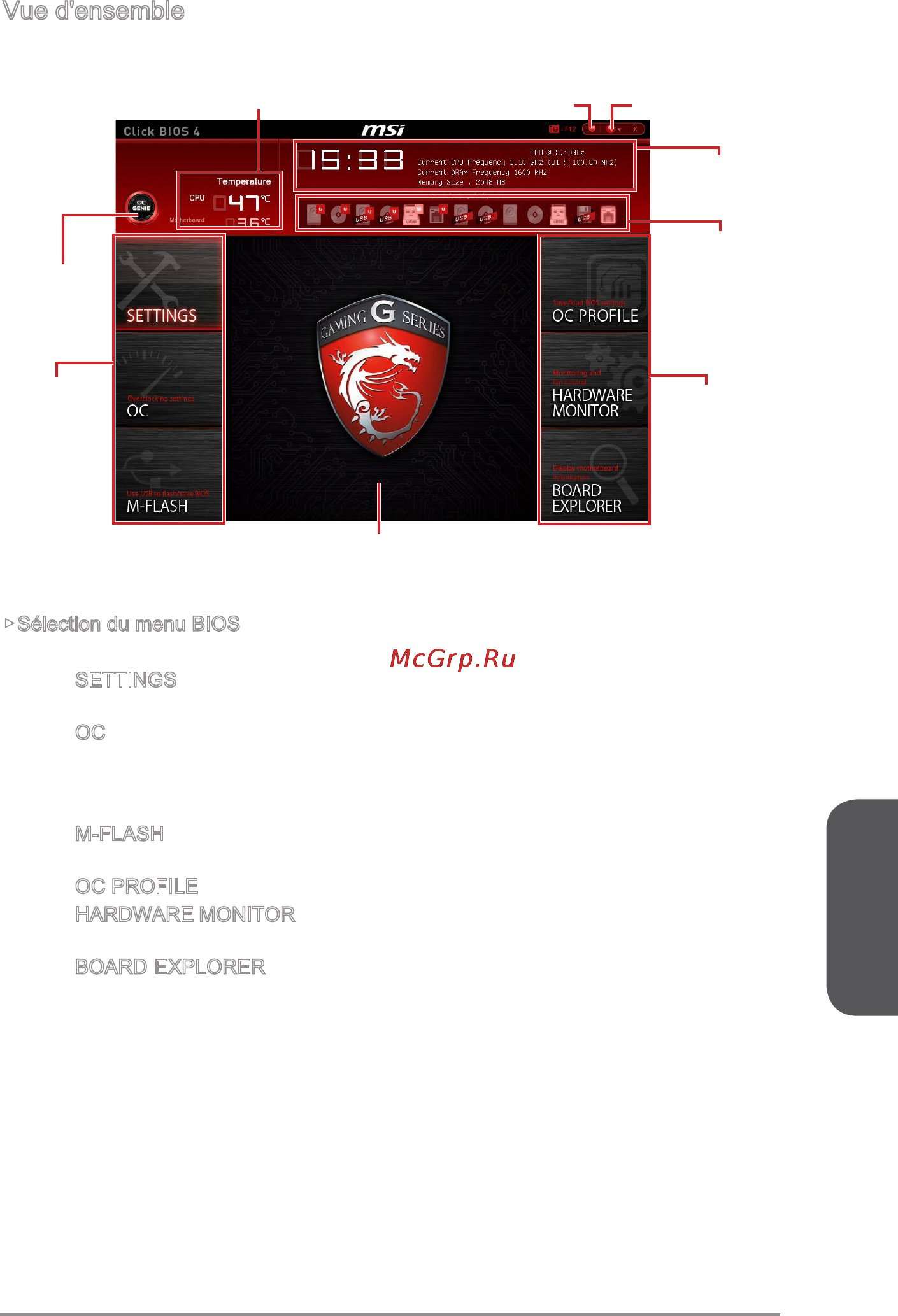 MSI x99a gaming 9 ack [163/244] Français