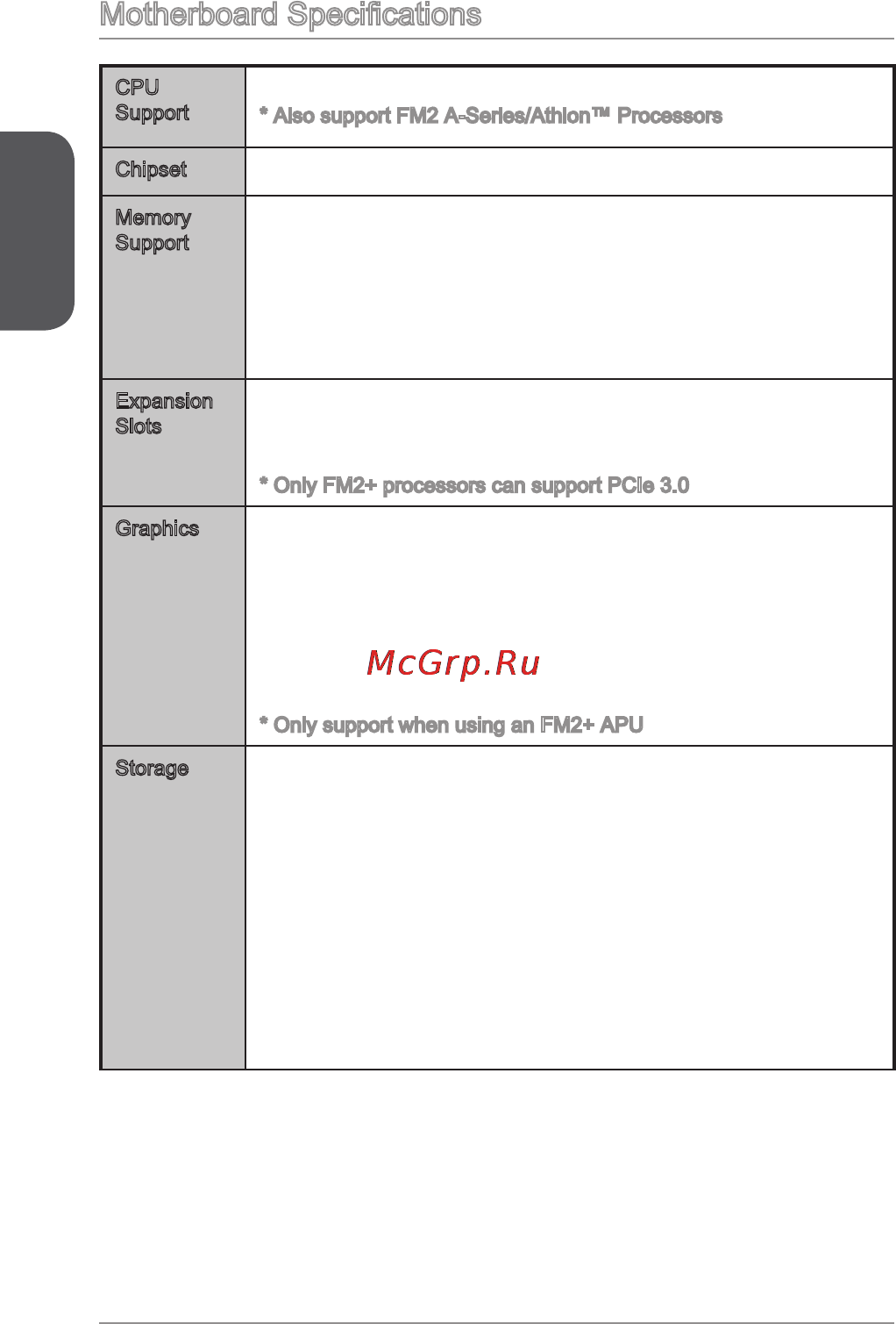 MSI a88xm-p33 v2 [12/186] Motherboard specifications