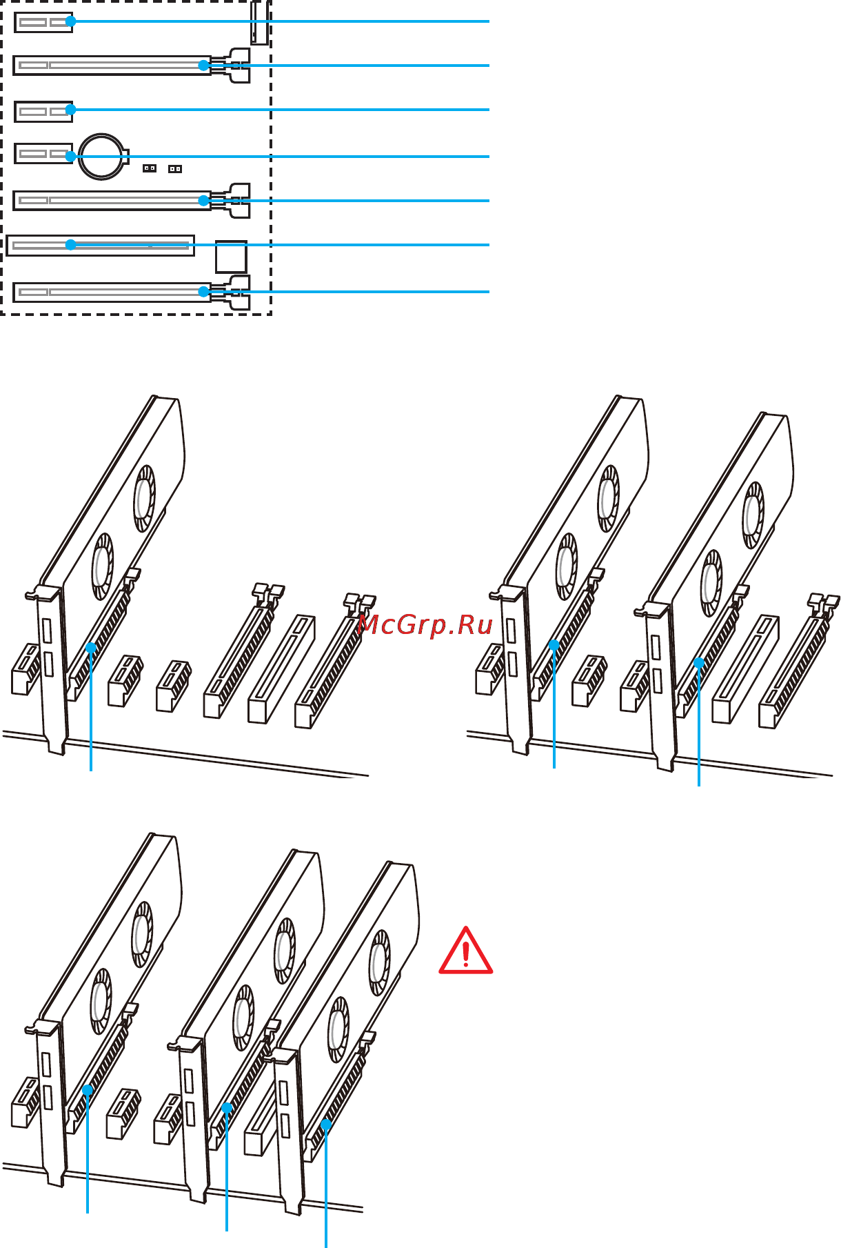 MSI z170a gaming pro [24/162] Pci_e1 6 pci1 pcie pci expansion slots