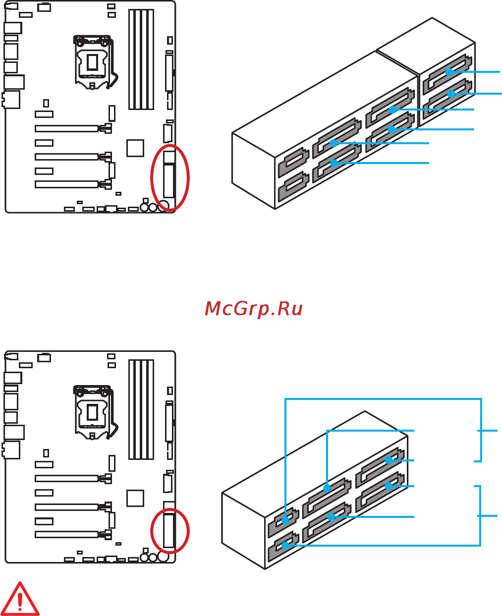 MSI z170a gaming m9 ack [169/204] Sata1 6 разъемы sata 6 гб с