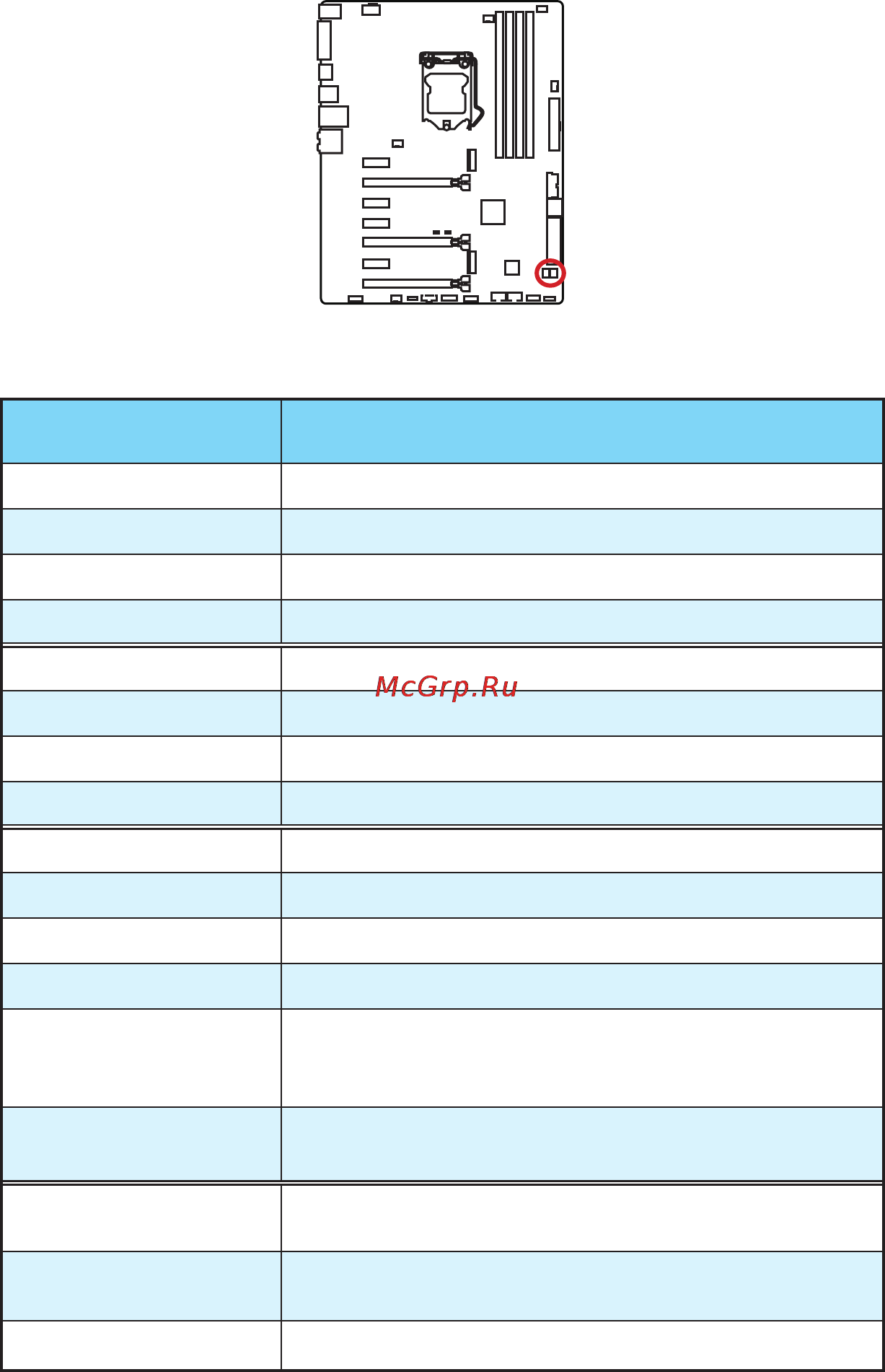 MSI z170a-g45 gaming [113/172] Tableau codes debug led