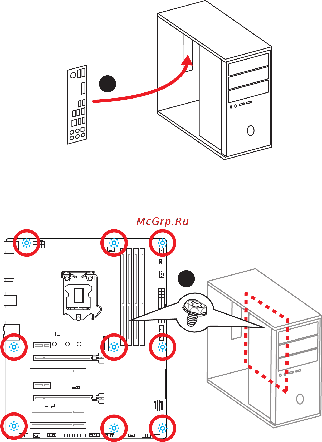 MSI z170a gaming m3 [7/92] Installing the motherboard