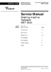 Whirlpool AWT 2040 Service Manual
