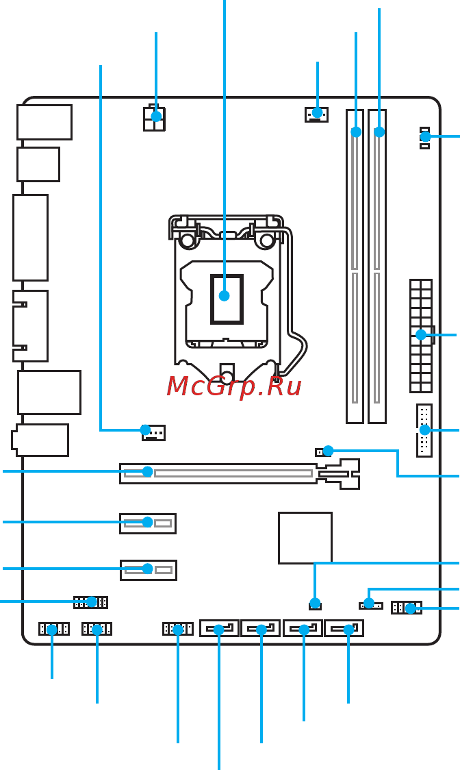 MSI h110m pro-d [133/148] コンポーネントの概要