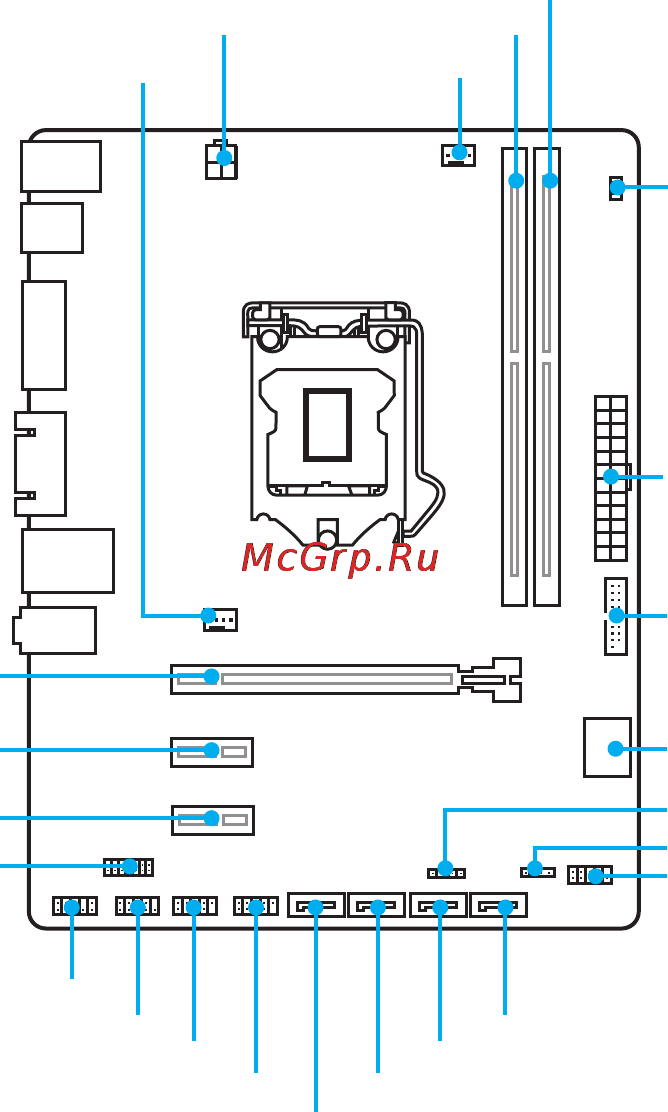 MSI b150m pro-vd d3 [97/148] 组件概述