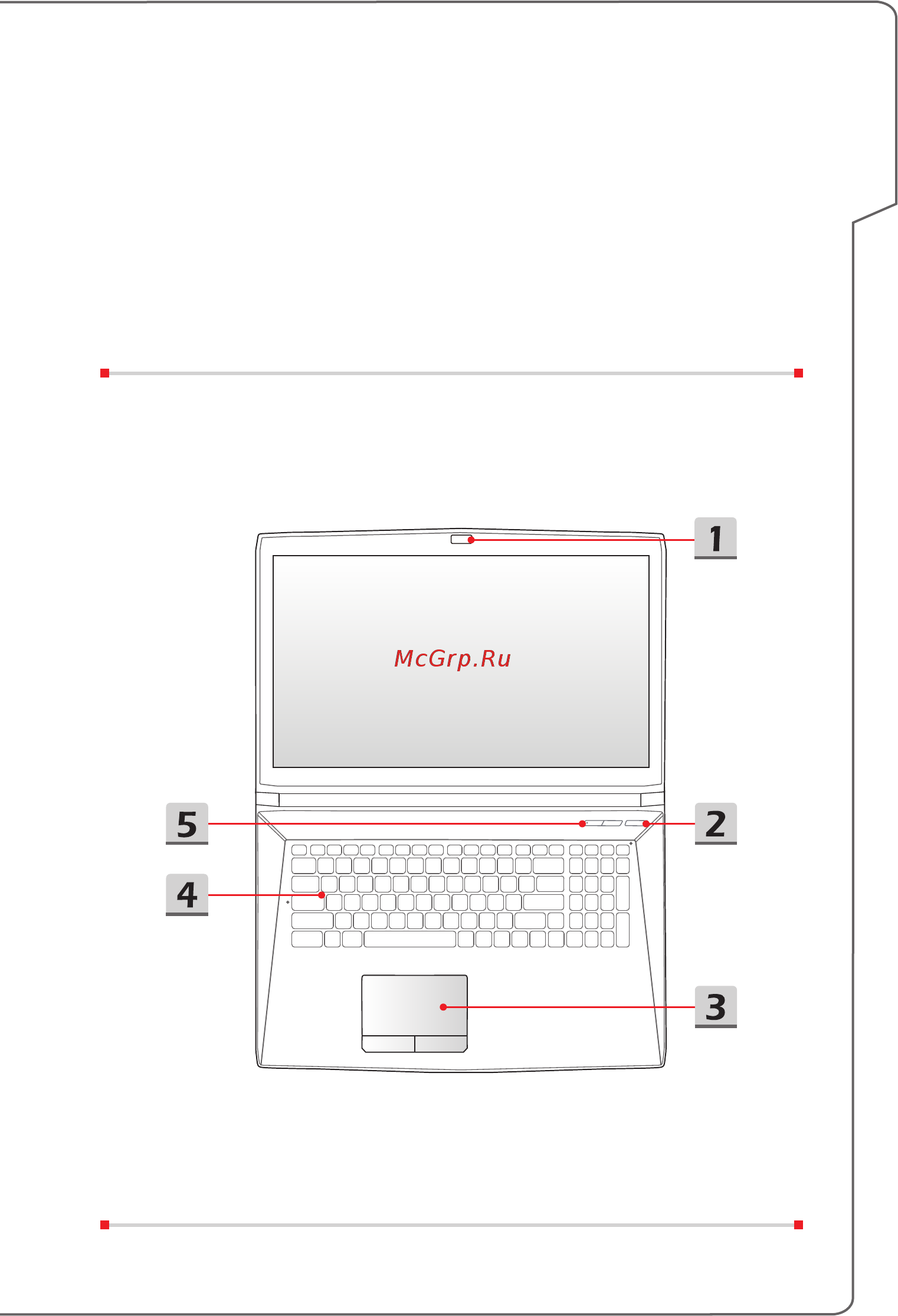 MSI ge72 6qc-011ru apache, 9s7-179554-011 [13/66] Вид сверху в открытом состоянии