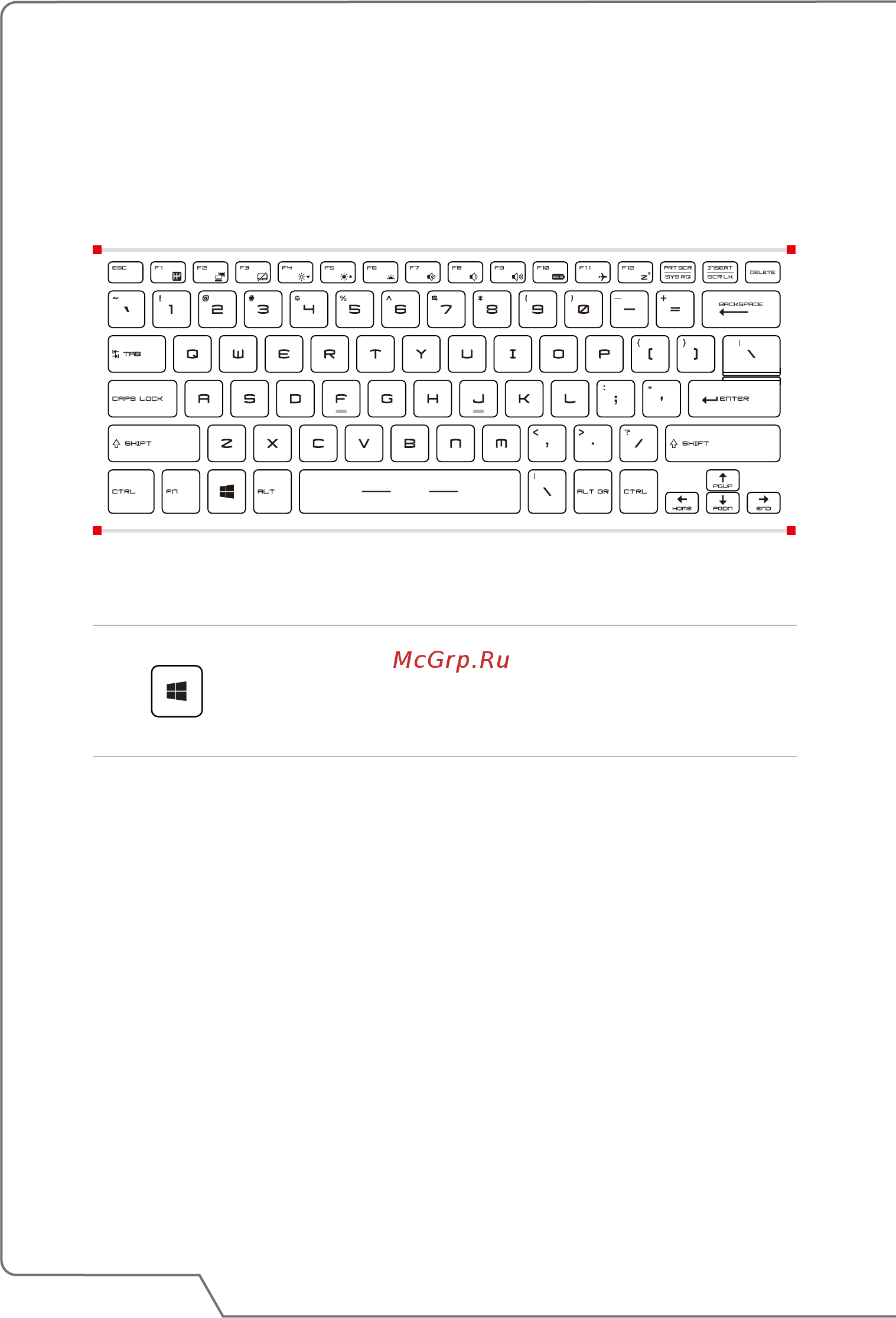 MSI gs40 6qe-019ru phantom, 9s7-14a112-019 [26/62] Использование клавиатуры