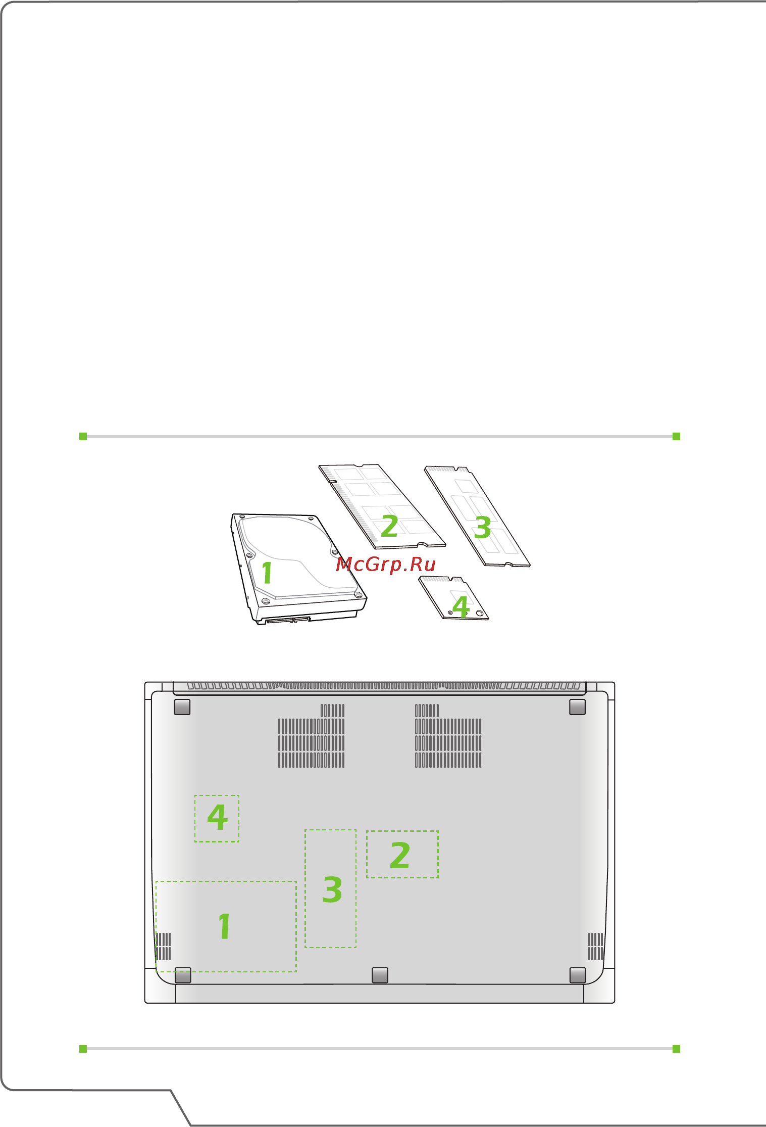 MSI ws60 6qi-011ru, 9s7-16h812-011 [54/57] Расположение основных компонентов