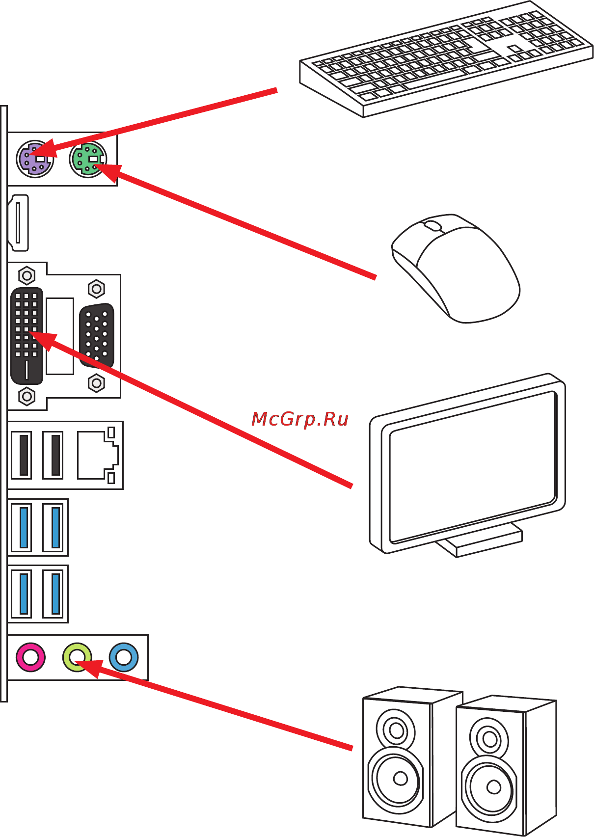MSI b150m pro-vdh d3 [10/74] Connecting peripheral devices