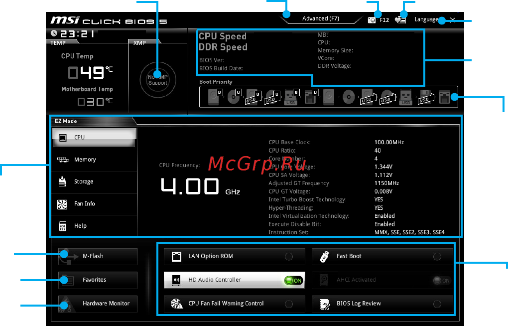 MSI b150m pro-vdh d3 [34/74] Ez mode