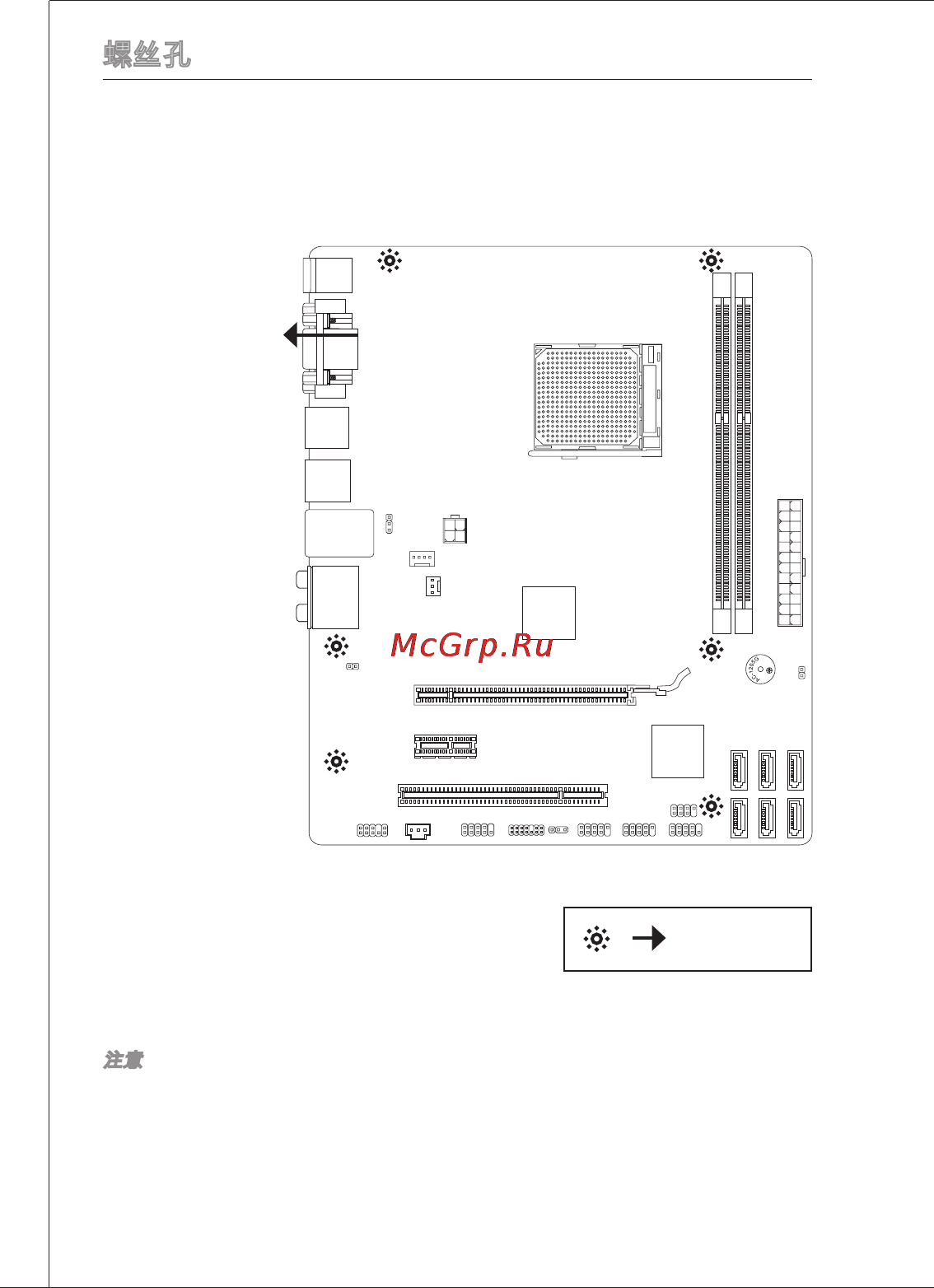MSI 760GM-P23 (FX) [112/169] 螺丝孔