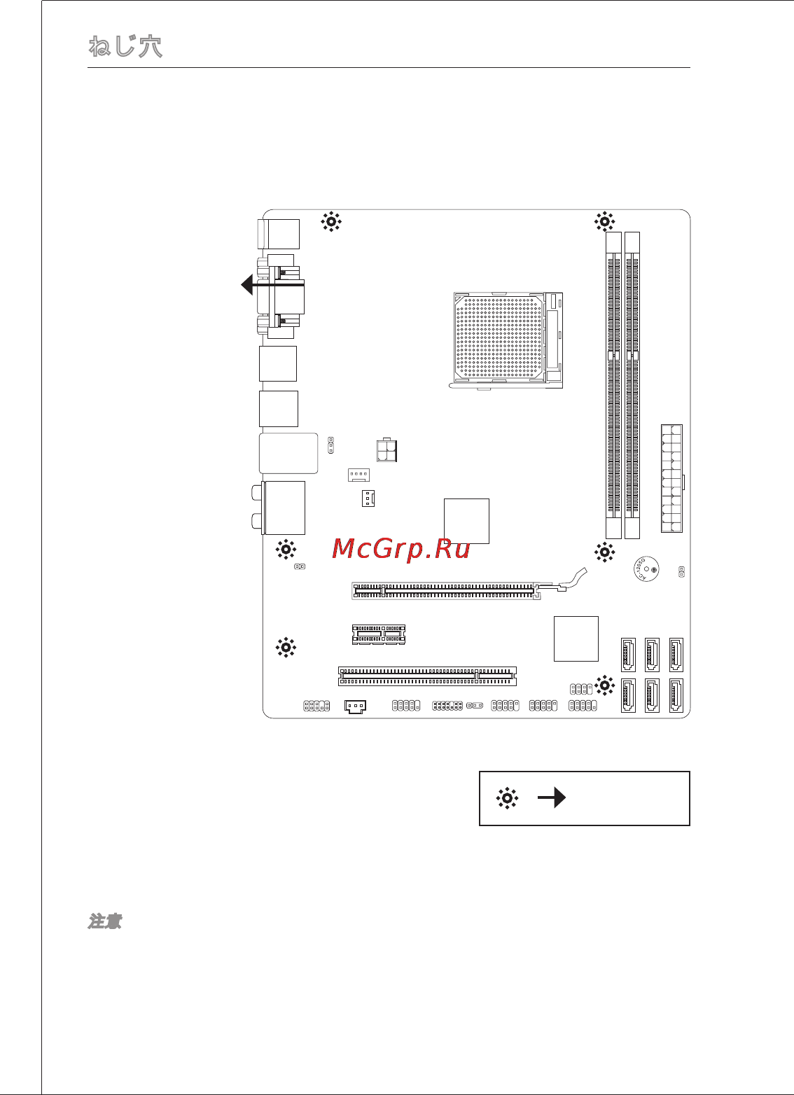 MSI 760GM-P23 (FX) [152/169] ねじ穴