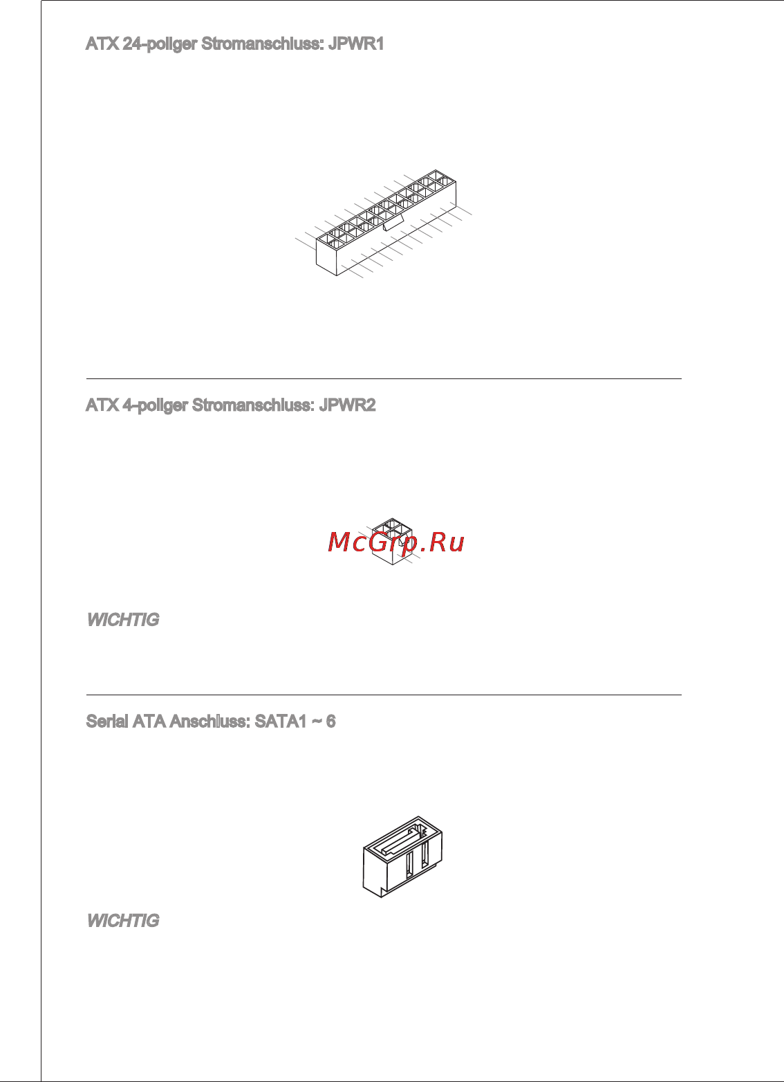 MSI 760GM-P23 (FX) [76/169] Serial ata anschluss sata 6 der anschluss ist ein hoch geschwindigkeit schnittstelle der serial ata jeder anschluss kann eine serial ata anschluss angeschlossen werden