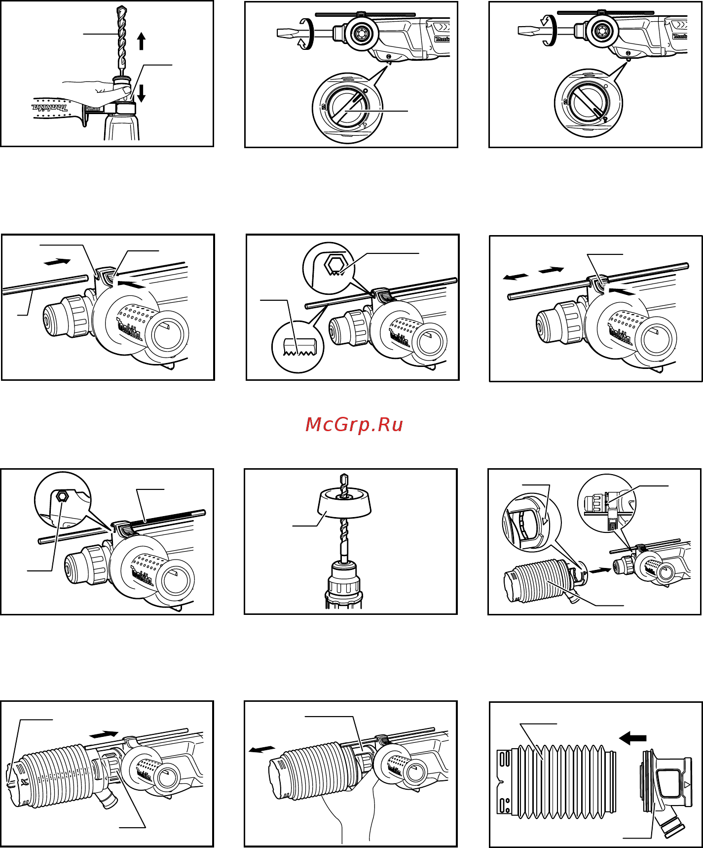 Makita HR2300 Инструкция по эксплуатации онлайн [3/72] 257199