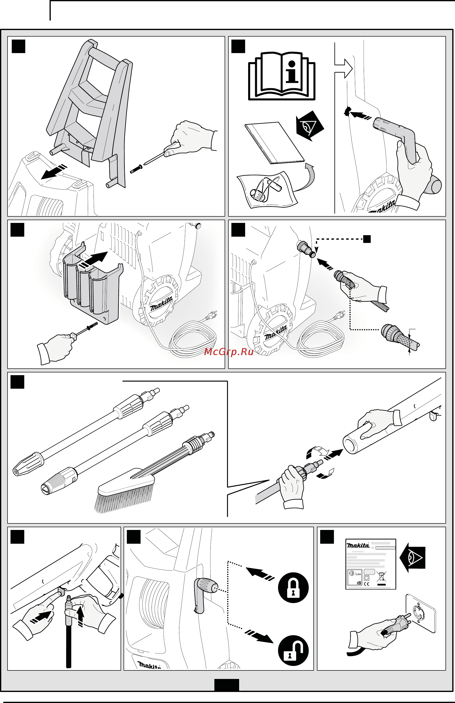 Makita hw132 Инструкция по эксплуатации онлайн [4/140] 159532