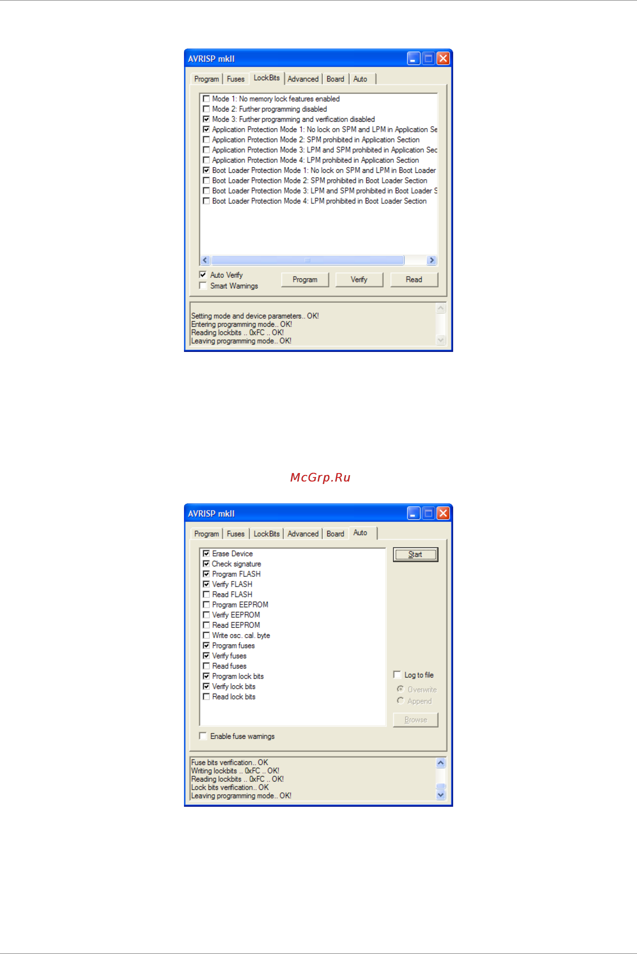ШТРИХ–М ШТРИХ МП [31/35] Warning these fuse settings will disable the jtag interface click ok to continue or cancel to go back and modify the fuse values предупреждение настройки фьюз битов отключат и...